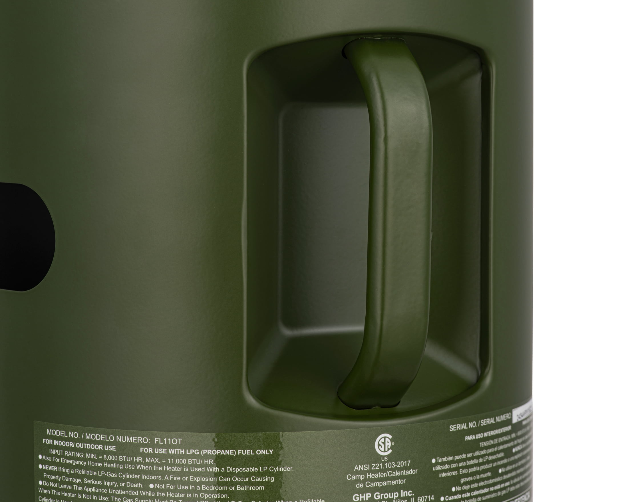 Ozark Trail 360° Propane Portable Indoor/Outdoor Heater, Green - Image 4