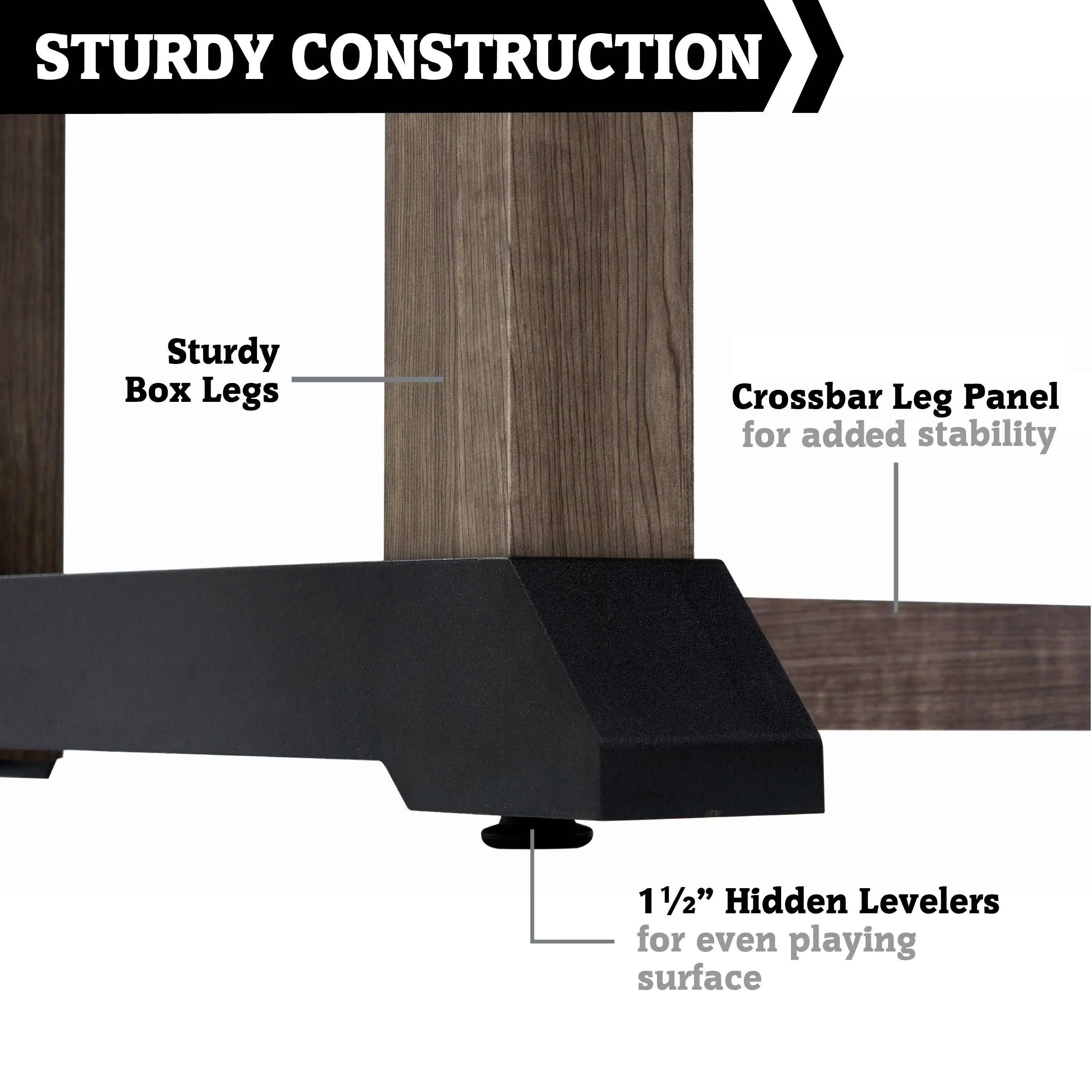 4 ft. Charleston Air Hockey Table with Accessories, 48 inch x 24 inch x 30 inch by Hall of Games - Image 3