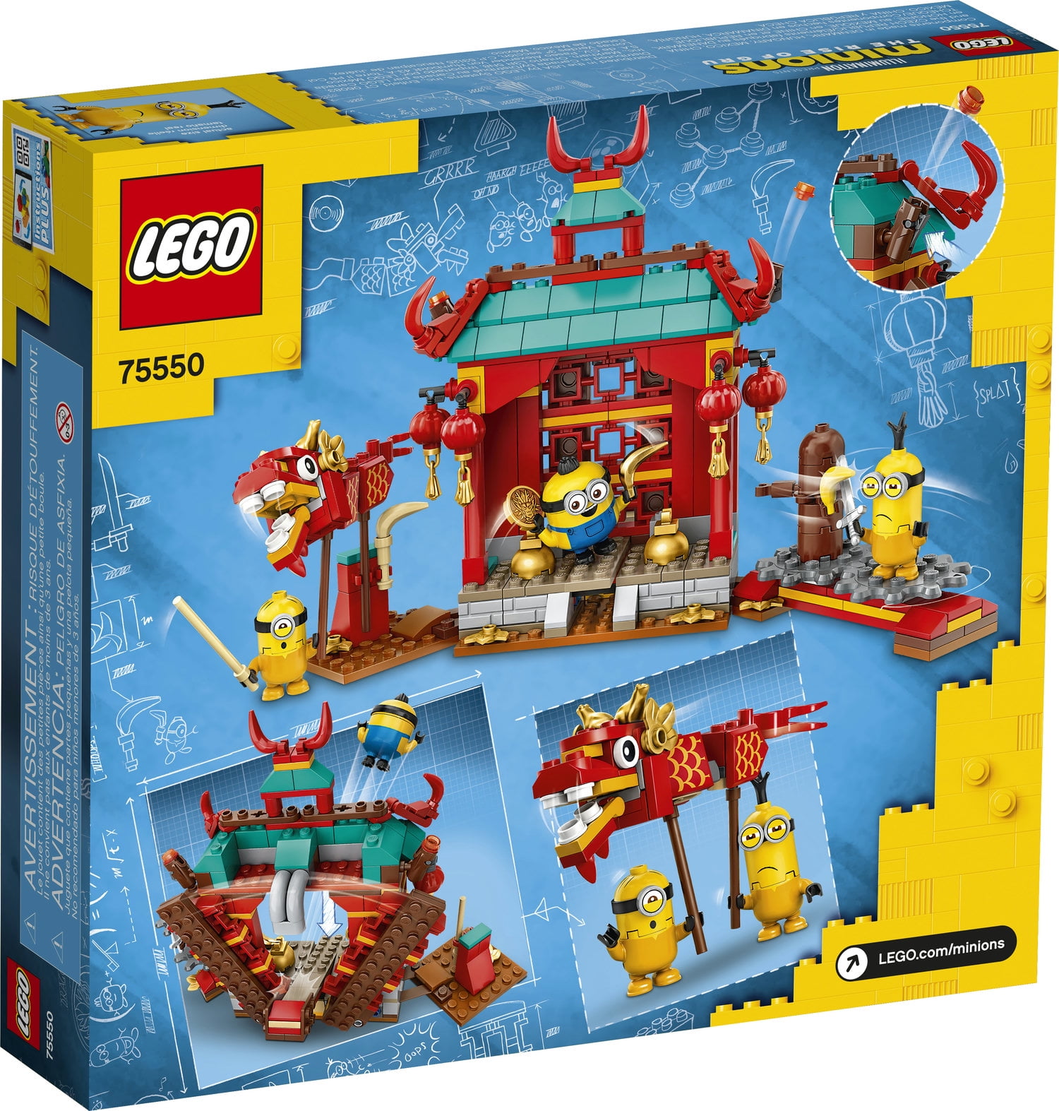 LEGO Minions: The Rise of Gru: Minions Kung Fu Battle Toy Temple Building Set for Kids (75550) - Image 4
