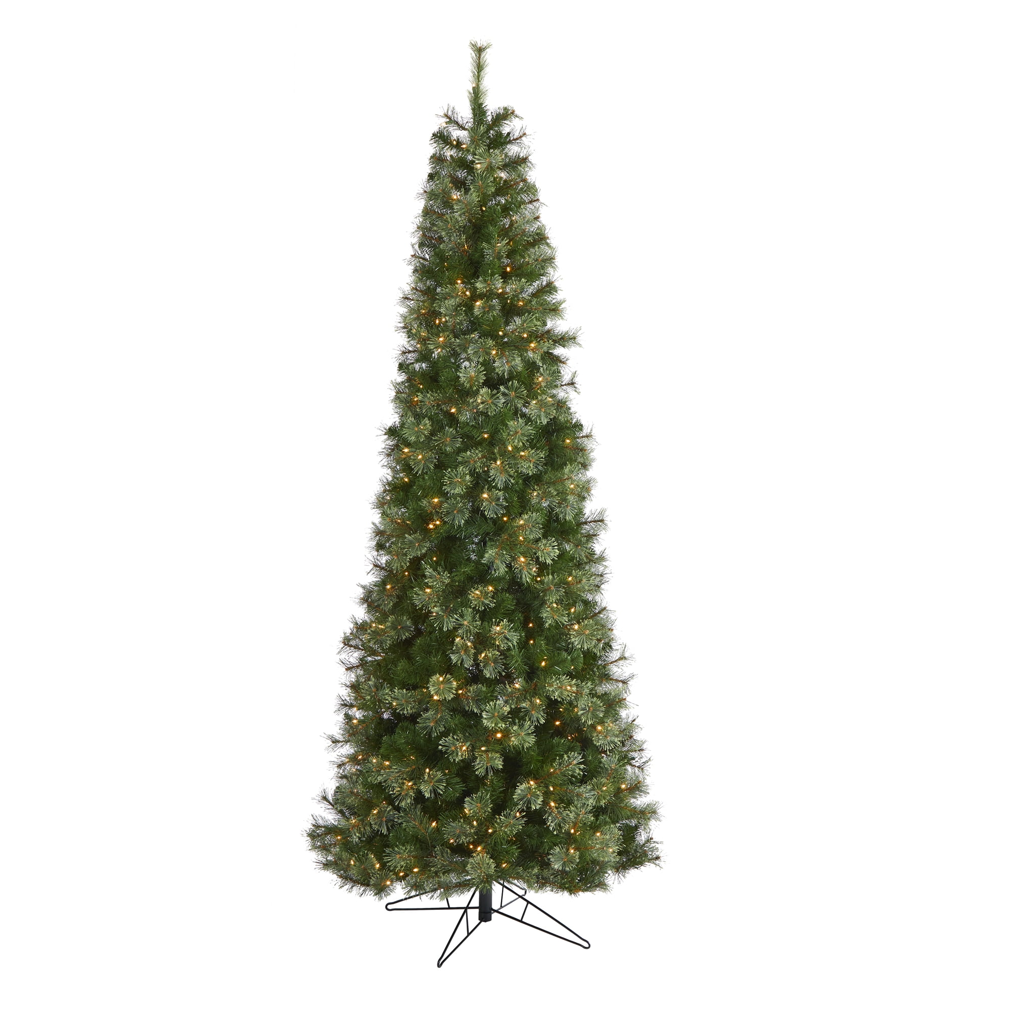 Nearly Natural Green 9' Cashmere Slim Artificial Christmas Tree with 550 Clear Prelit Incandescent Lights - Image 5