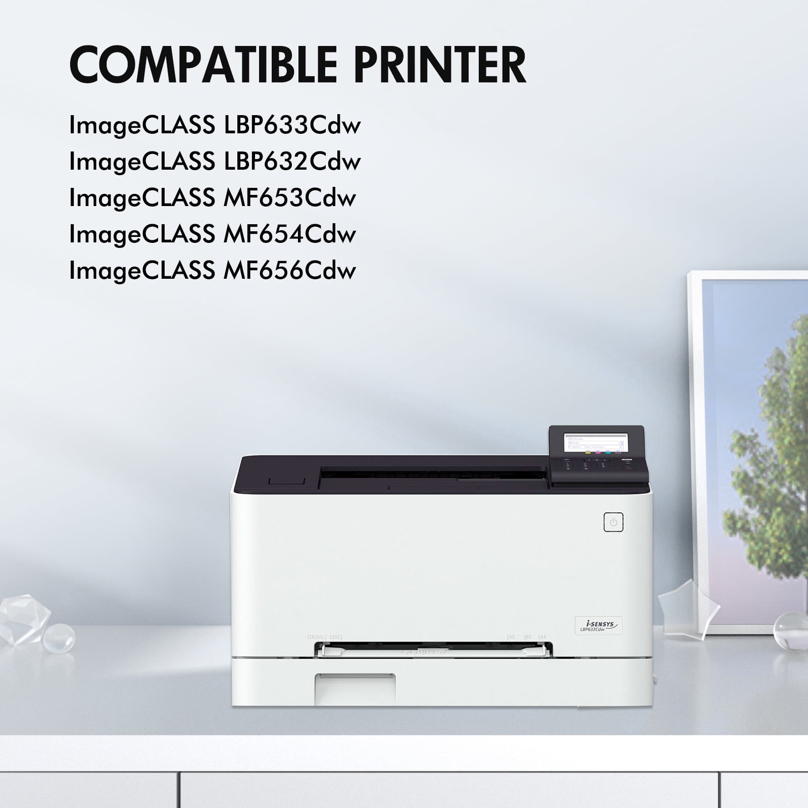 067 067H Toner Cartridge 4-Pack Compatible for Canon 067 Cartridge 067 CRG-067 imageCLASS MF656Cdw MF654Cdw MF653Cdw LBP633Cdw LBP632Cdw High Yield (Black, Cyan, Magenta, Yellow) - Image 7