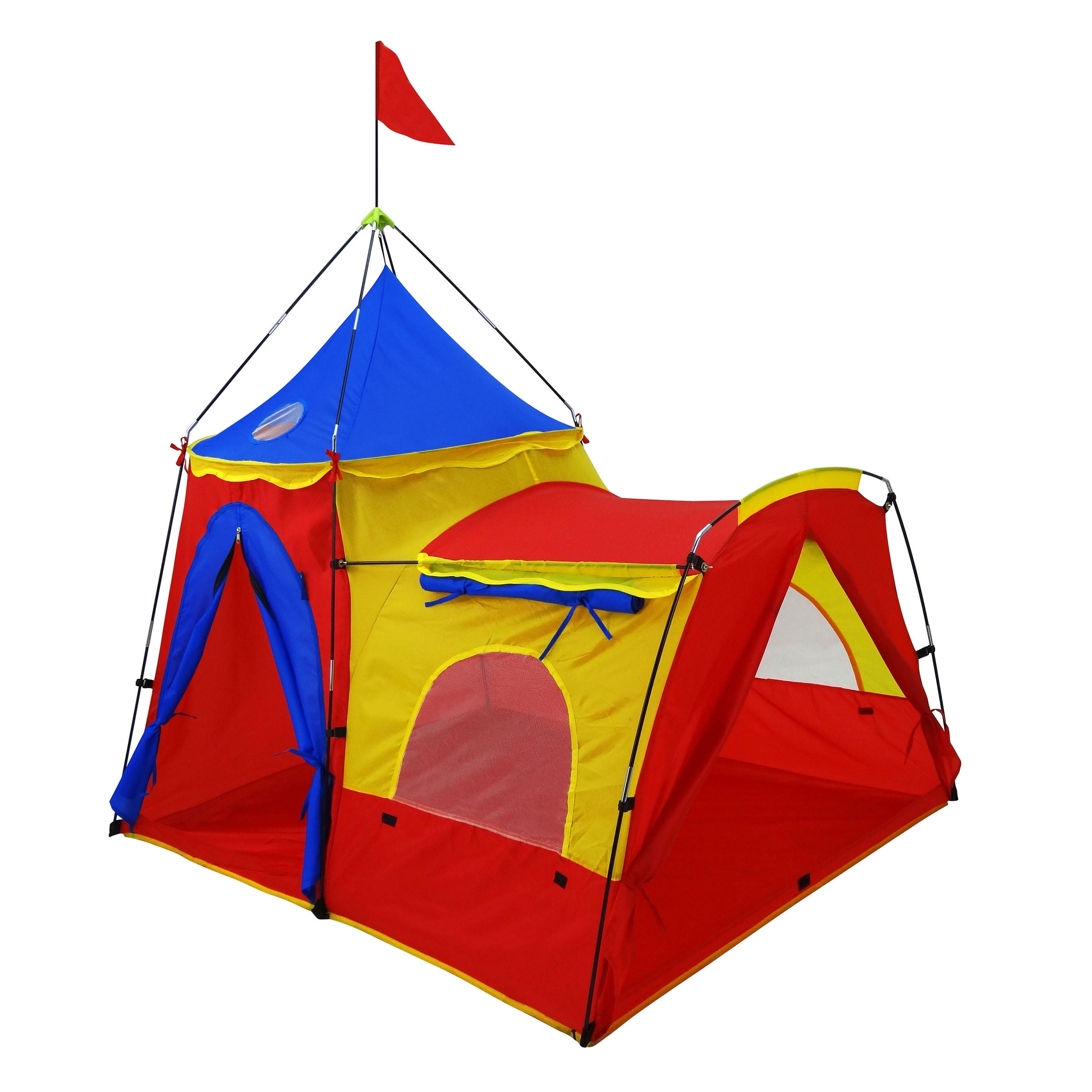GigaTent 2 Doors 2 Windows 2 Skylights Knights Tower Polyester Play Tent, Multi-color - Image 7