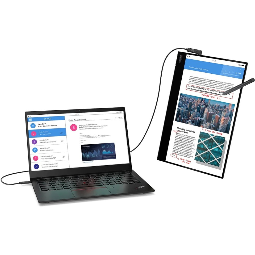 Lenovo ThinkVision M14t 14" LCD Touchscreen Monitor - 16:9 - 6 ms Extreme Mode - Image 11