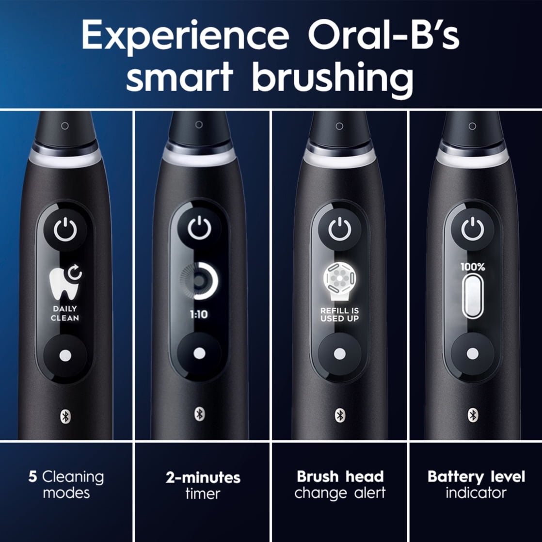 Oral-B iO Series 6 Electric Toothbrush with (1) Brush Head, Gray Opal - Image 3