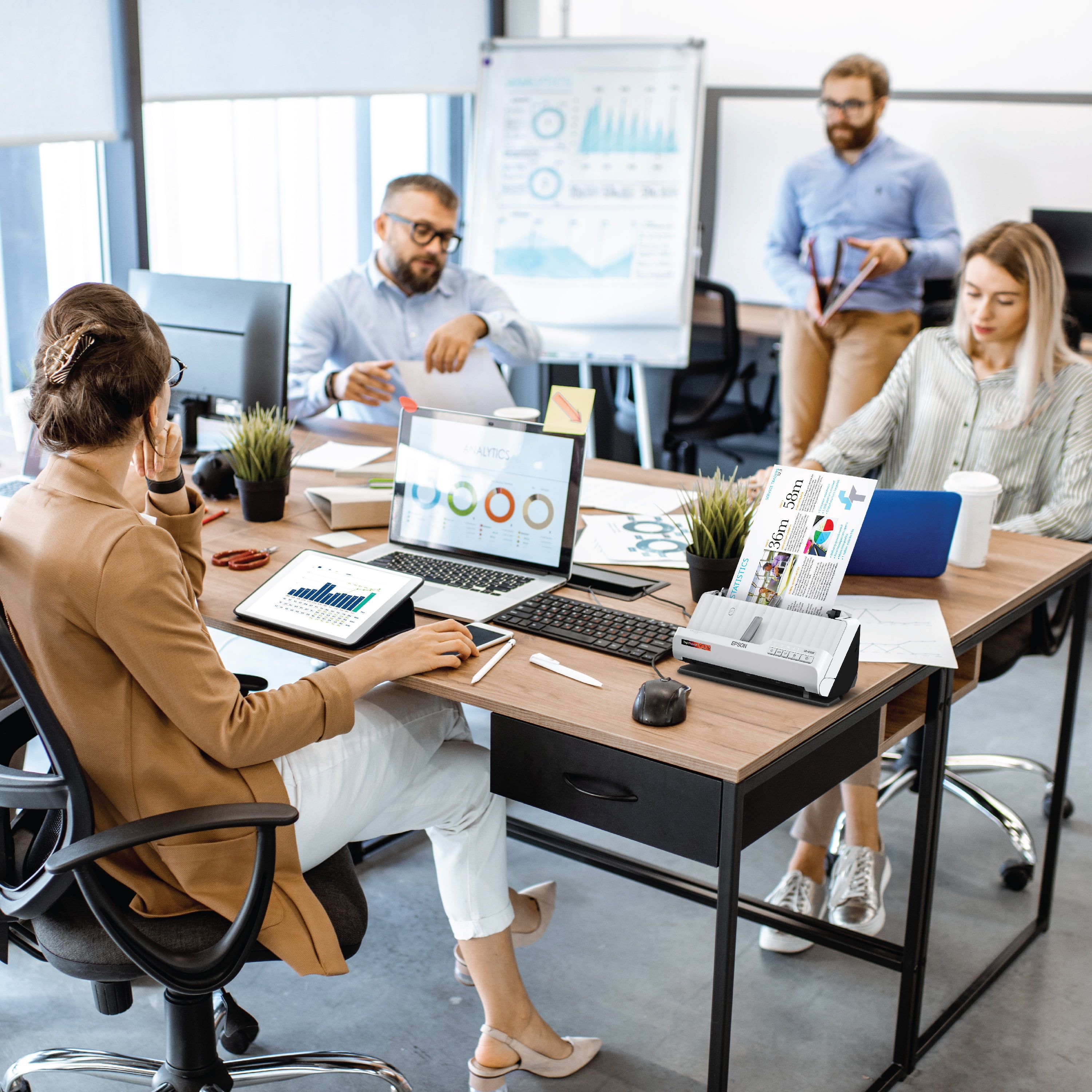 Epson RapidReceipt RR-400W Wireless Duplex Compact Desktop Receipt and Document Scanner with Included Receipt Management and PDF Software for PC and Mac and Auto Document Feeder (ADF) - Image 5