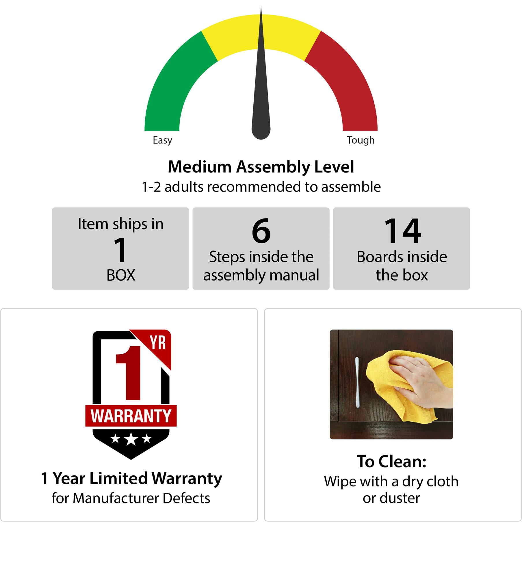 Ameriwood Home Grafton End Table, Black Oak - Image 9