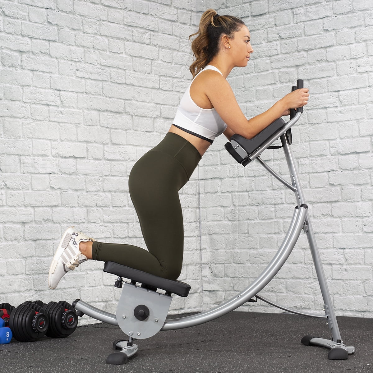XtremepowerUS Roller Coaster Abdominal Machine Waist Fitness Equipment Abdomen Cushion Exercise Machine - Image 4