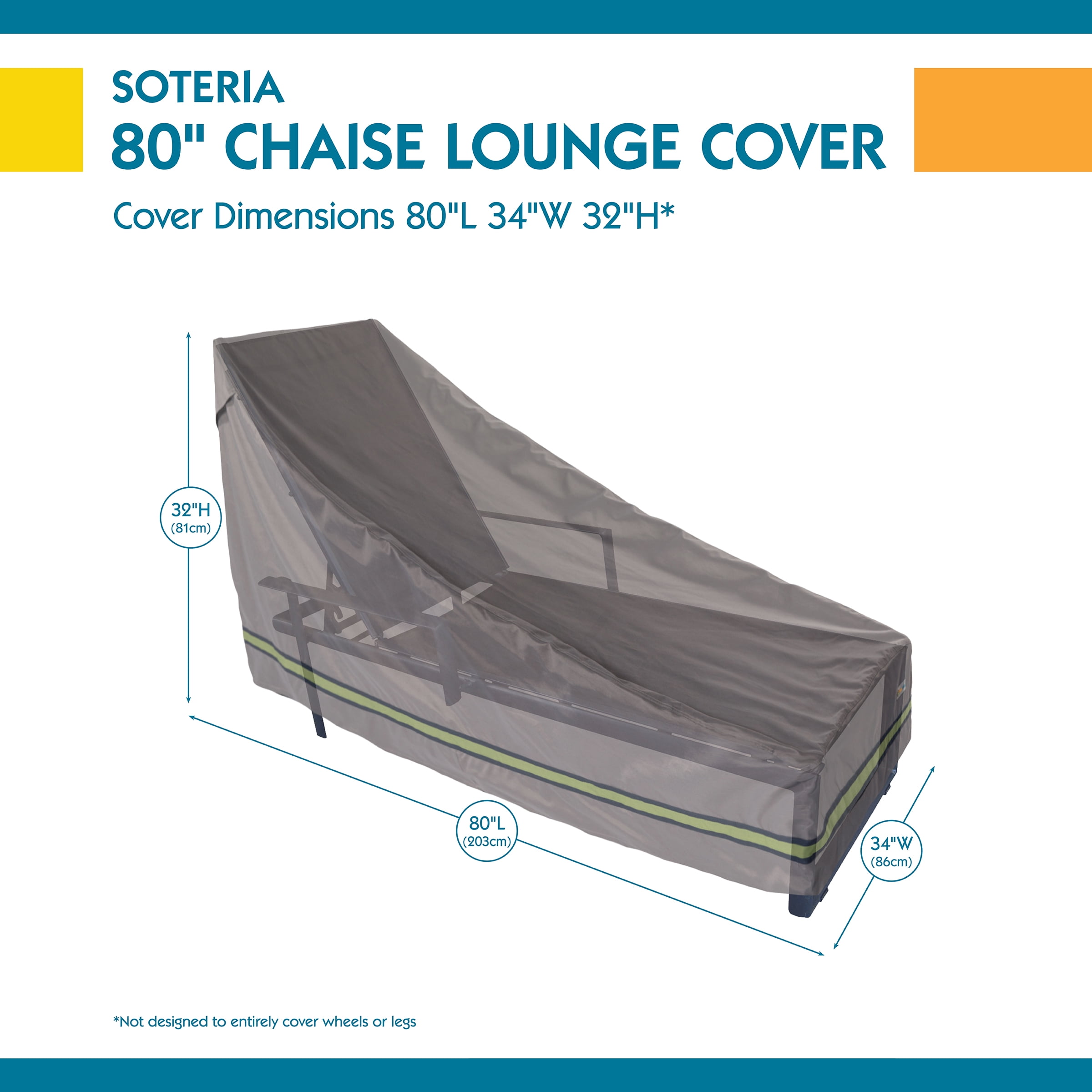DUCKCOVERS® Soteria Waterproof Outdoor Chaise Lounge Cover - Image 5