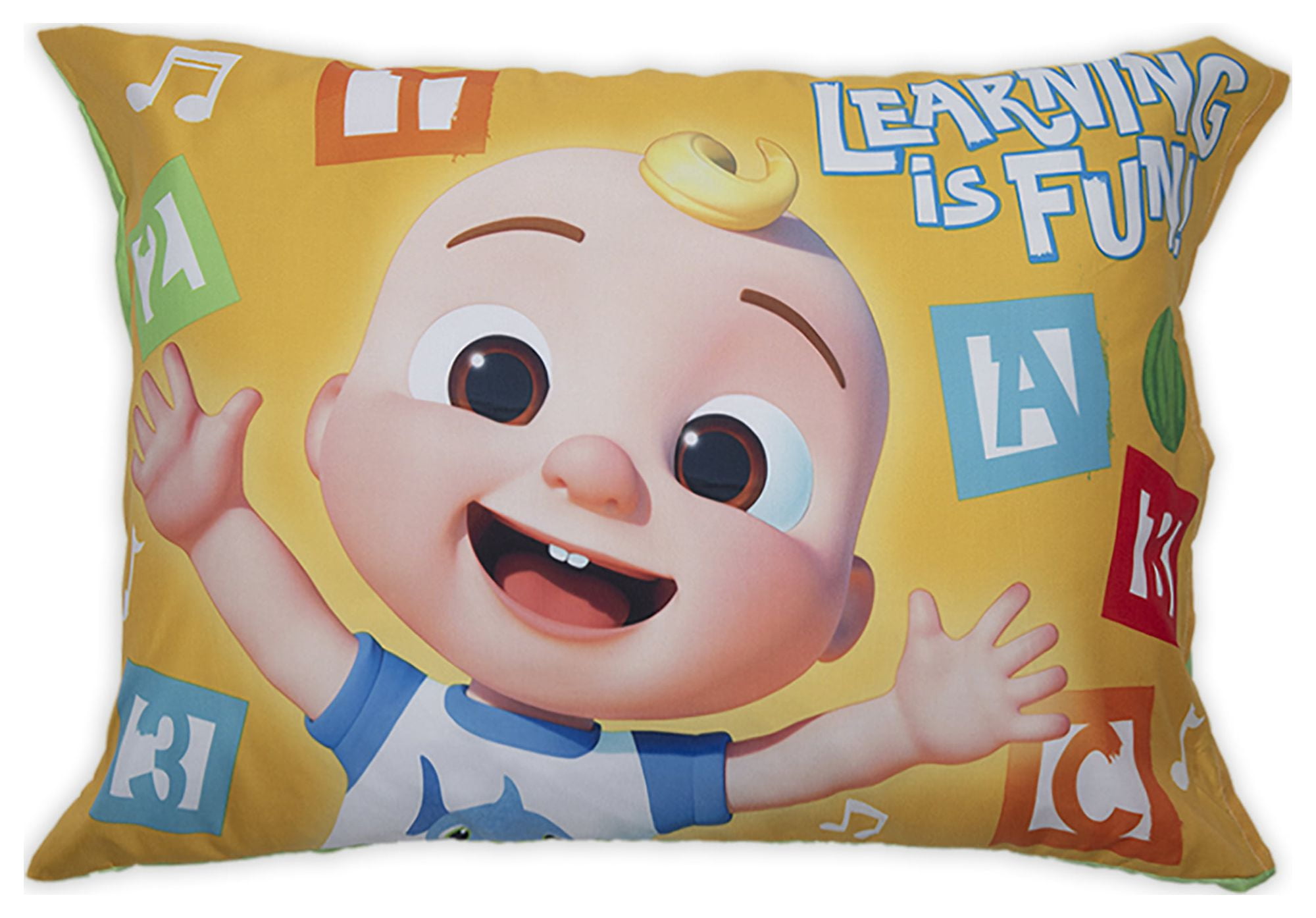 NoJo CoComelon "Learning is Fun" 4-Piece Toddler Bedding Set, Multi Color Print, Toddler Boy or Girl - Image 9