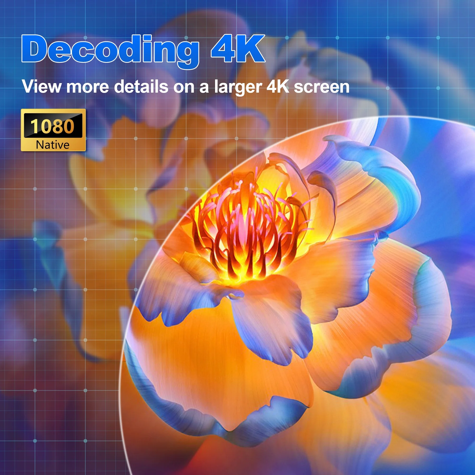 Losei 5G/2.4G WiFi Bluetooth Projector, 16000Lux 4K Support Movie Projector with HiFi Speaker 4P Keystone Correction 300"Display Compatible with TV Stick,Phone,HDMI/USB/TF/AV/AUX - Image 5