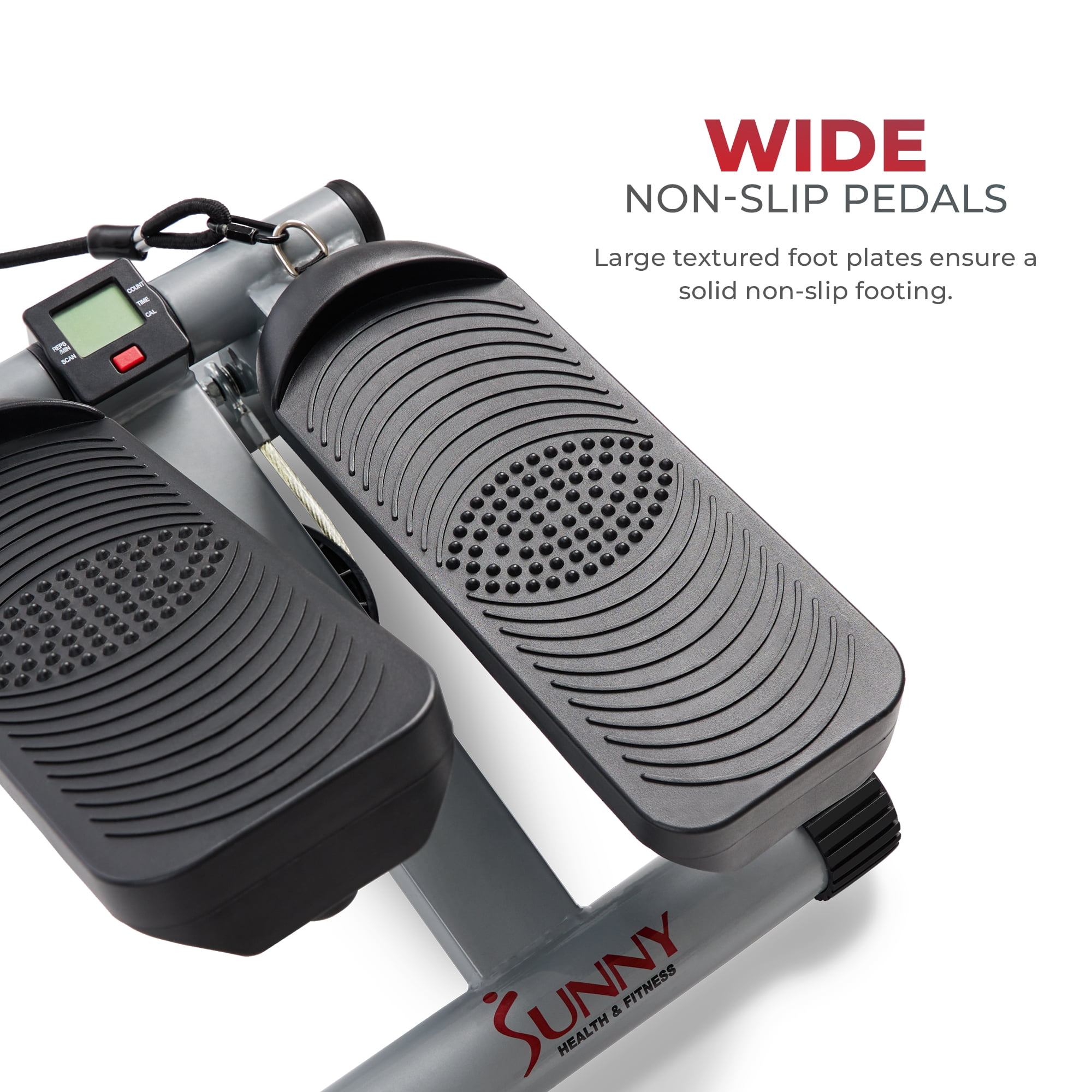 Sunny Health & Fitness Mini Steppers for Exercise at Home, Stair Step Workout Machine with Resistance Bands, Full Body Cardio - NO. 012-S - Image 7