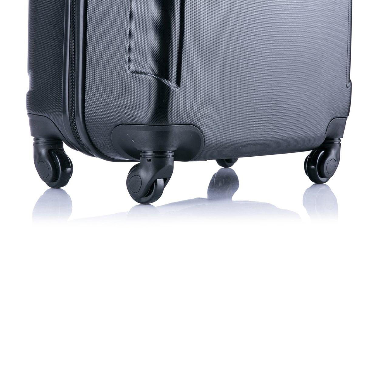 InUSA Pilot 28" Hardside Lightweight Luggage with Spinner Wheels, Handle, and Trolley, Black - Image 5