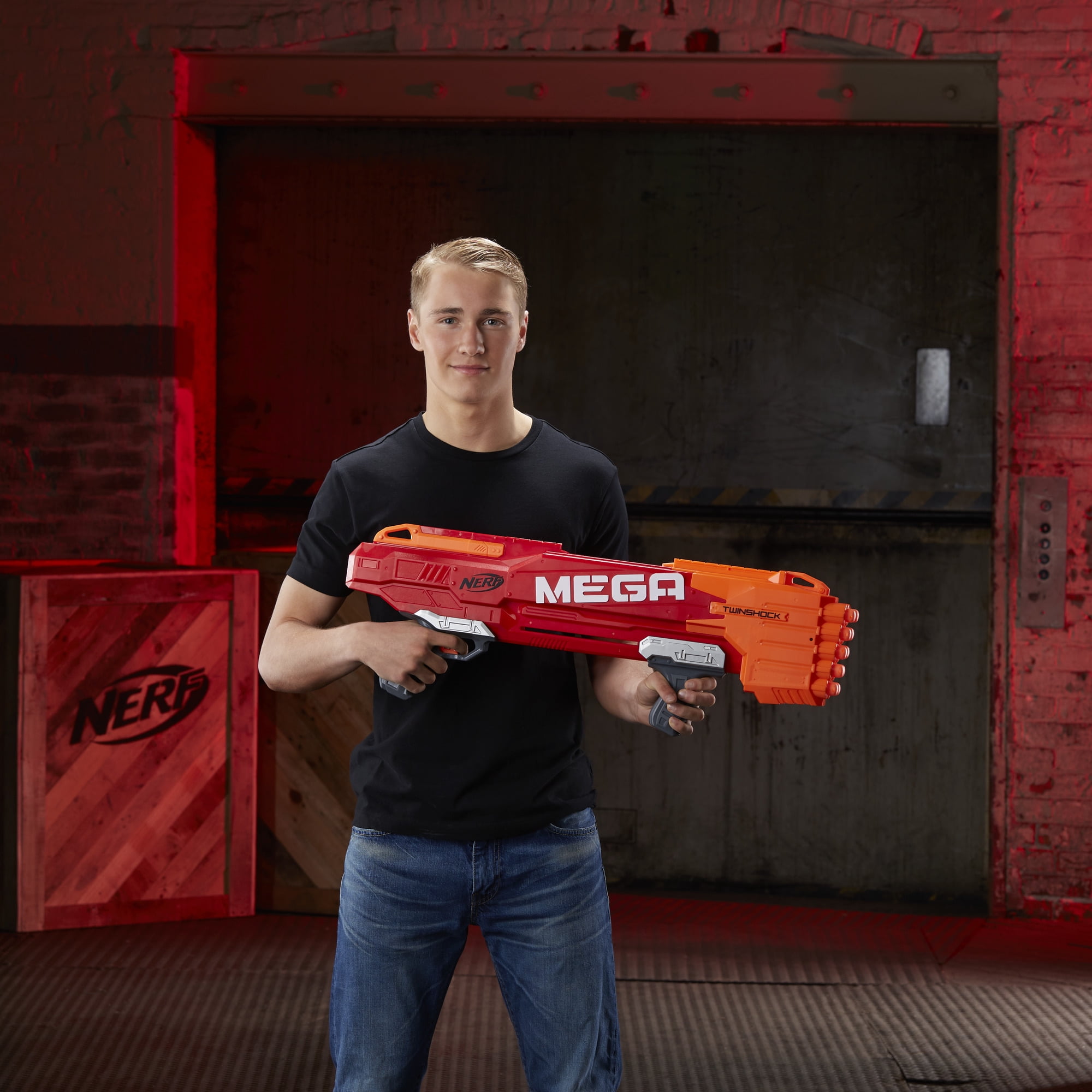 Nerf Mega TwinShock Blaster, 10 Official Nerf Darts - Image 4