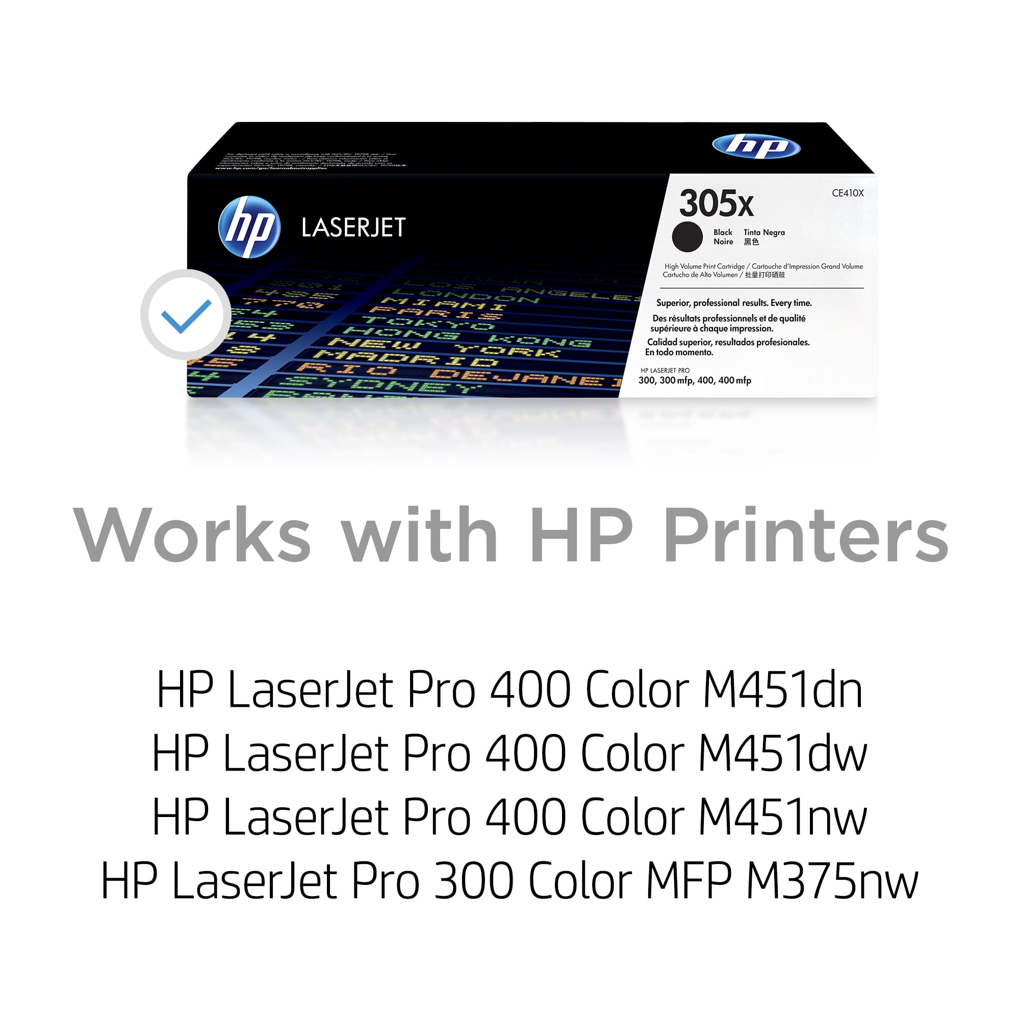 HP 305X (CE410X) Toner Cartridge, Black High Yield - Image 6