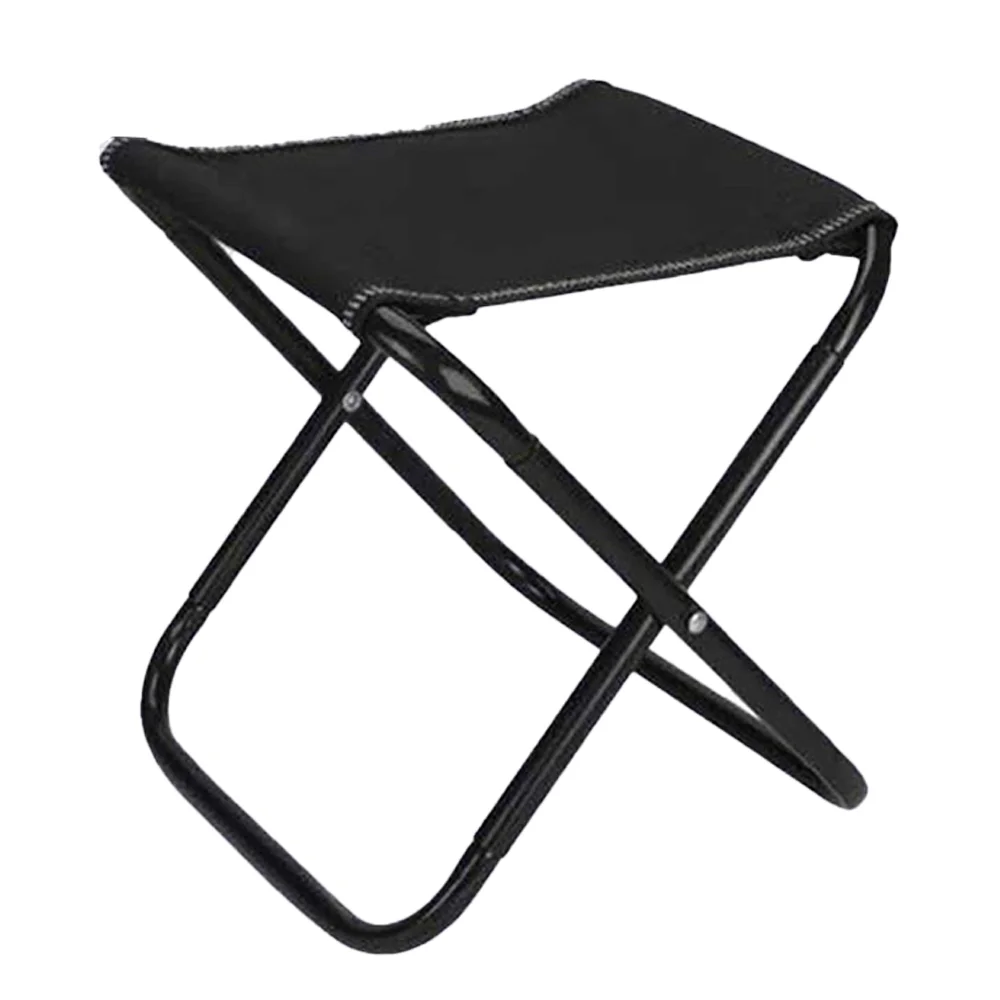 Camping Stool, Folding Samll Chair Portable Camp Stool for Camping Fishing Hiking Gardening and Beach, Camping Seat with Carry Bag,black,black，G81417