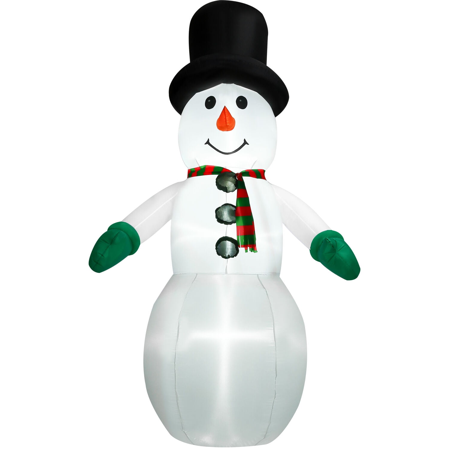 Fraser Hill Farm 10-Ft. Pre-Lit Inflatable Snowman, FHFSNWM101-L - Image 4