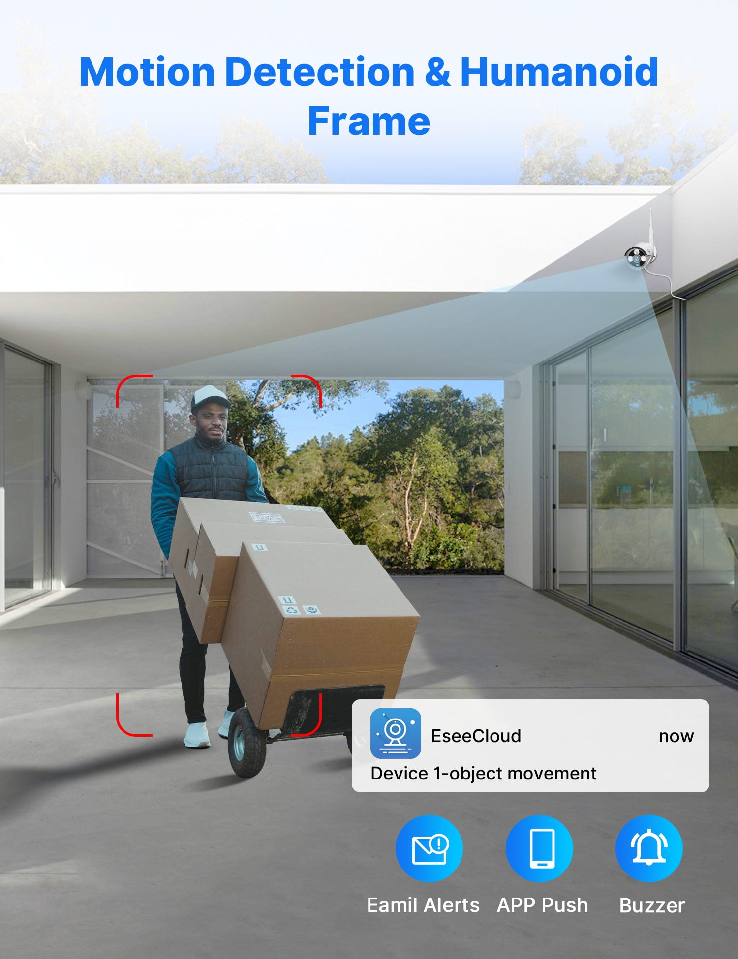 Hiseeu Security Camera System with 10.1'' Monitor 10CH 1TB Hard Drive NVR, Wireless Wifi Cameras for Recording and Remote View, Home Security Camera System - Image 4