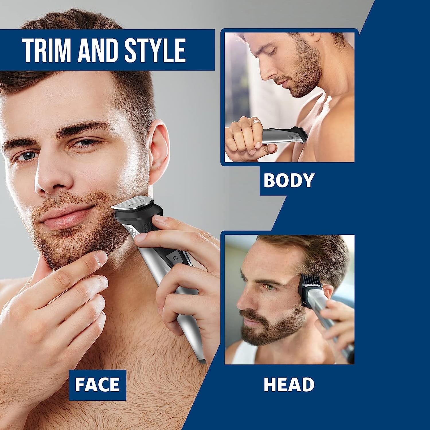 Philips Multigroom, Philips Trimmer for Men, All-in-One Trimmer & Shaver Series 7000, Body Groomer for Men, 23 Piece Mens Grooming Kit, Trimmer for Beard, Head, Body, and Face Case - Image 5