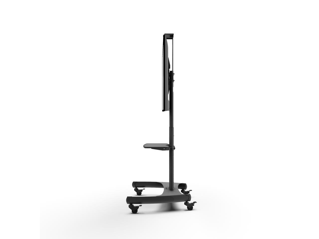 Kanto MTM65PL Height Adjustable Mobile TV Stand with Adjustable Shelf for 37-inch to 65-inch TVs - Image 4