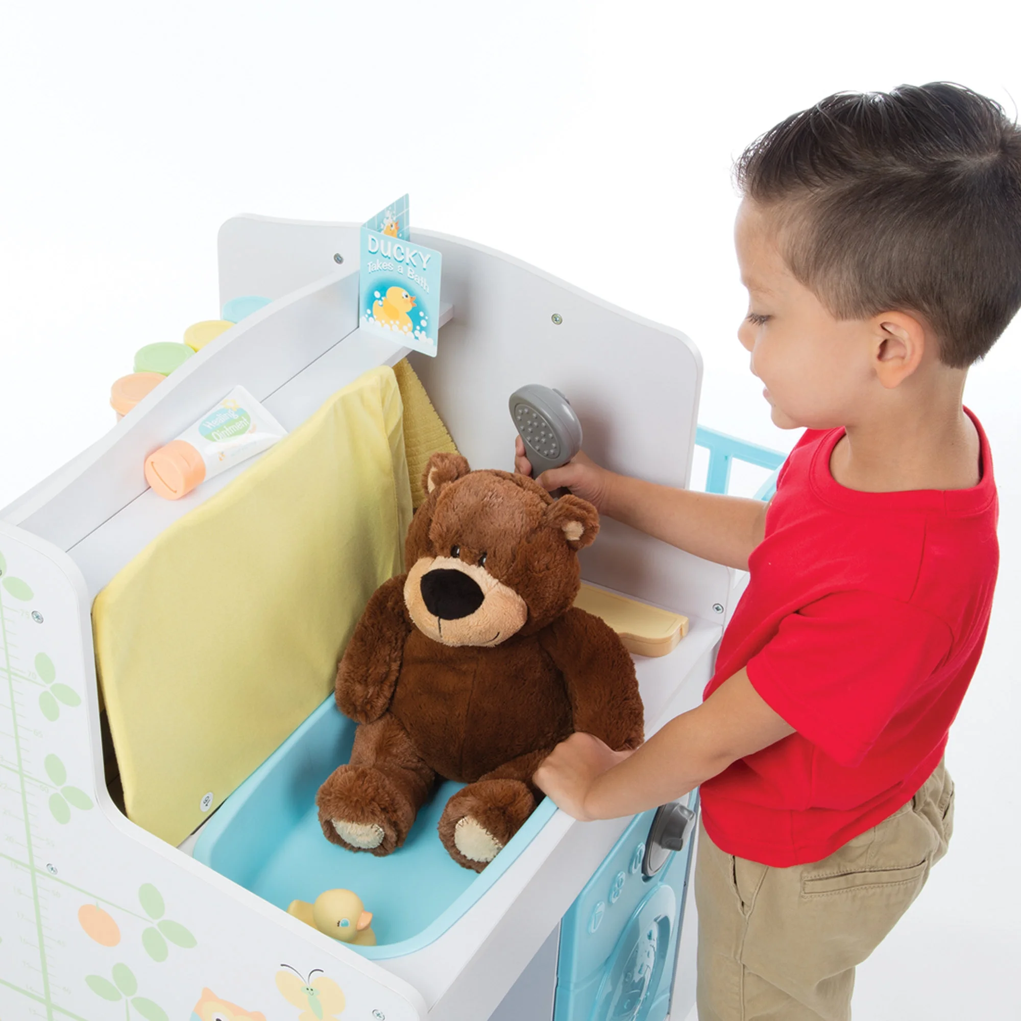 Melissa & Doug Mine to Love Baby Care Activity Center for Dolls - Kitchen, Nursery, Bathing-Changing - Image 3