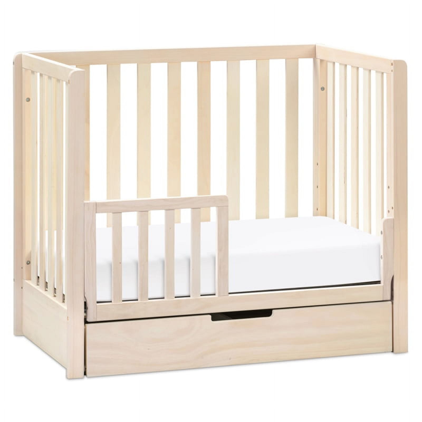Carter's by DaVinci Colby 4-in-1 Convertible Mini Crib with Trundle in Washed Natural - Image 4