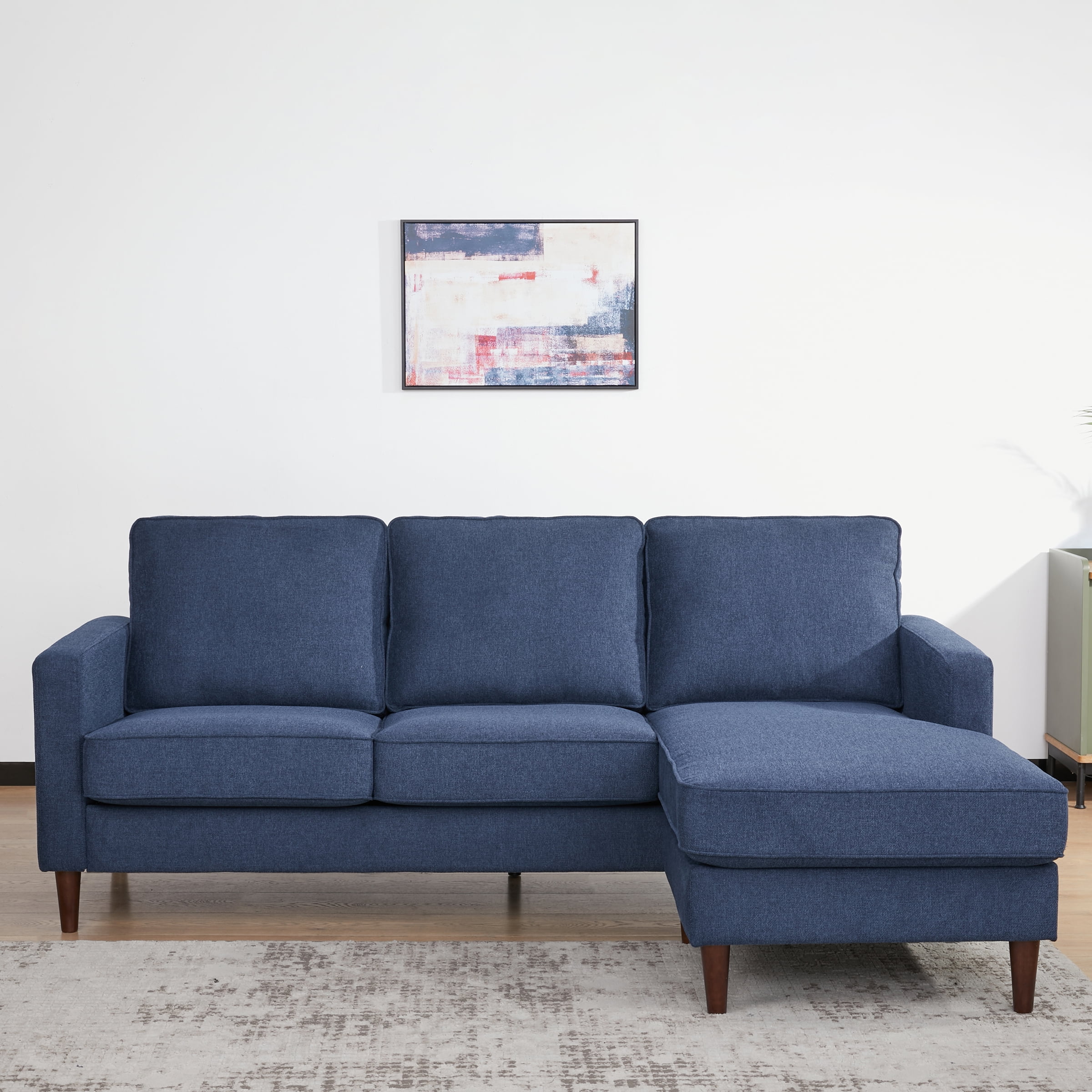 A&D Home Rachel Sectional Sofa, Navy Blue - Image 10