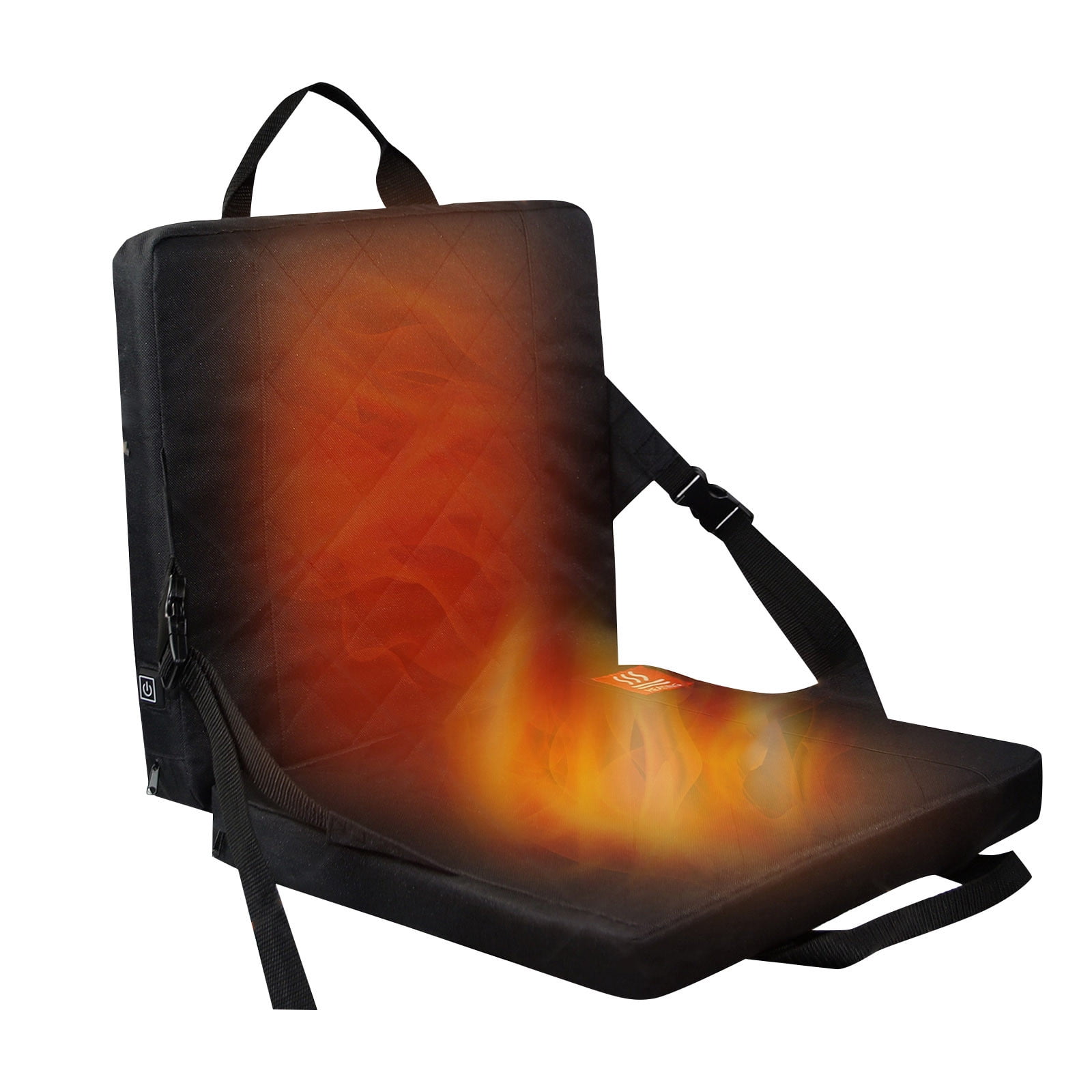 New Portable Stadium Seat Heated Seat Cushion Extra Wide Heated Stadium Seat Upgrade 3 Level Heated Foldable Chairs for Bench Bleachers (Mobile Power Not Included) - Image 4