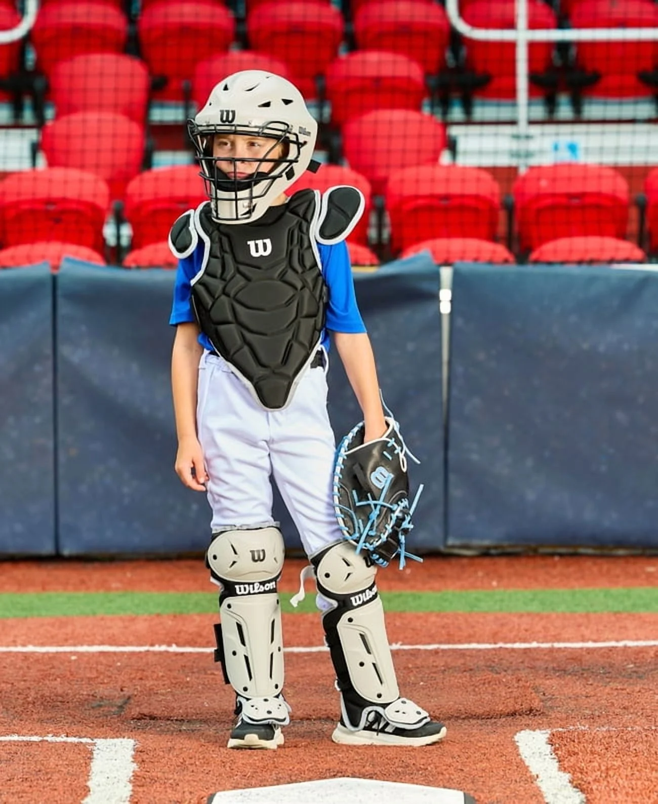 Wilson EZ Gear 2.0 Catcher’s Gear Kit - Black, Large/X-Large (Ages 7-12) - Image 2