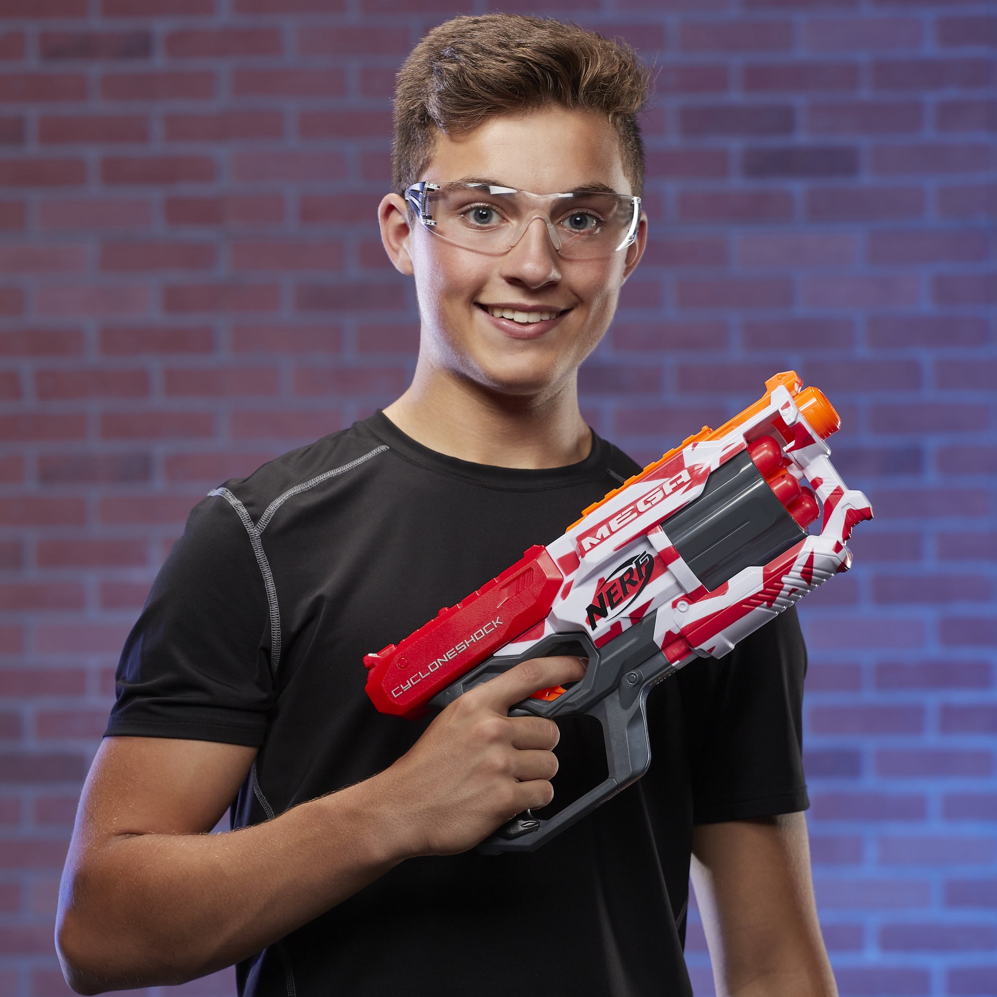 Nerf Mega CycloneShock Blaster with 6 Nerf Darts, - Image 3