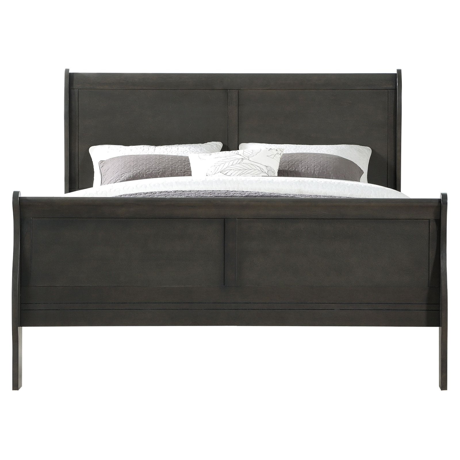 Acme Louis Philippe Bed in Platinum, Multiple Sizes - Image 9