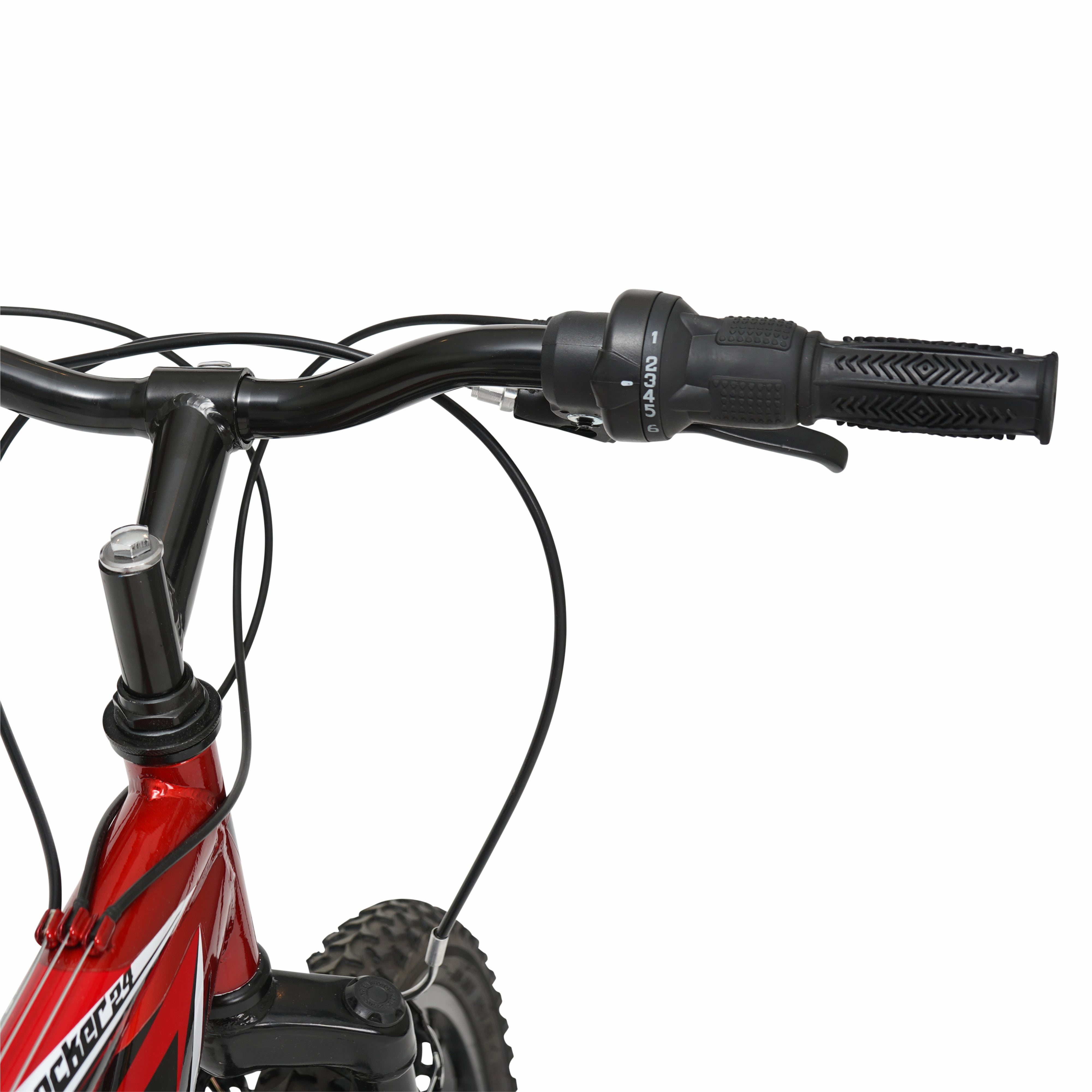 24" Hyper Bicycle Shocker Mountain Bike, Youth Ages 13+, Red and Black - Image 6