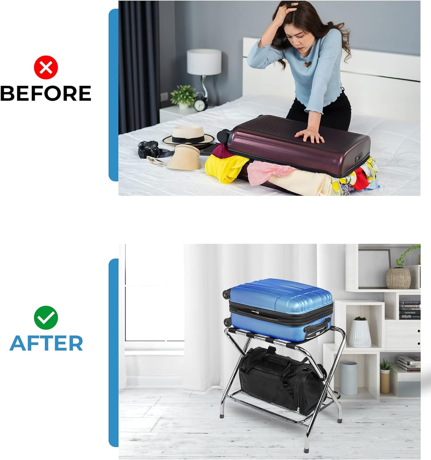 2- Shelf Luggage Rack 1PK - Image 5