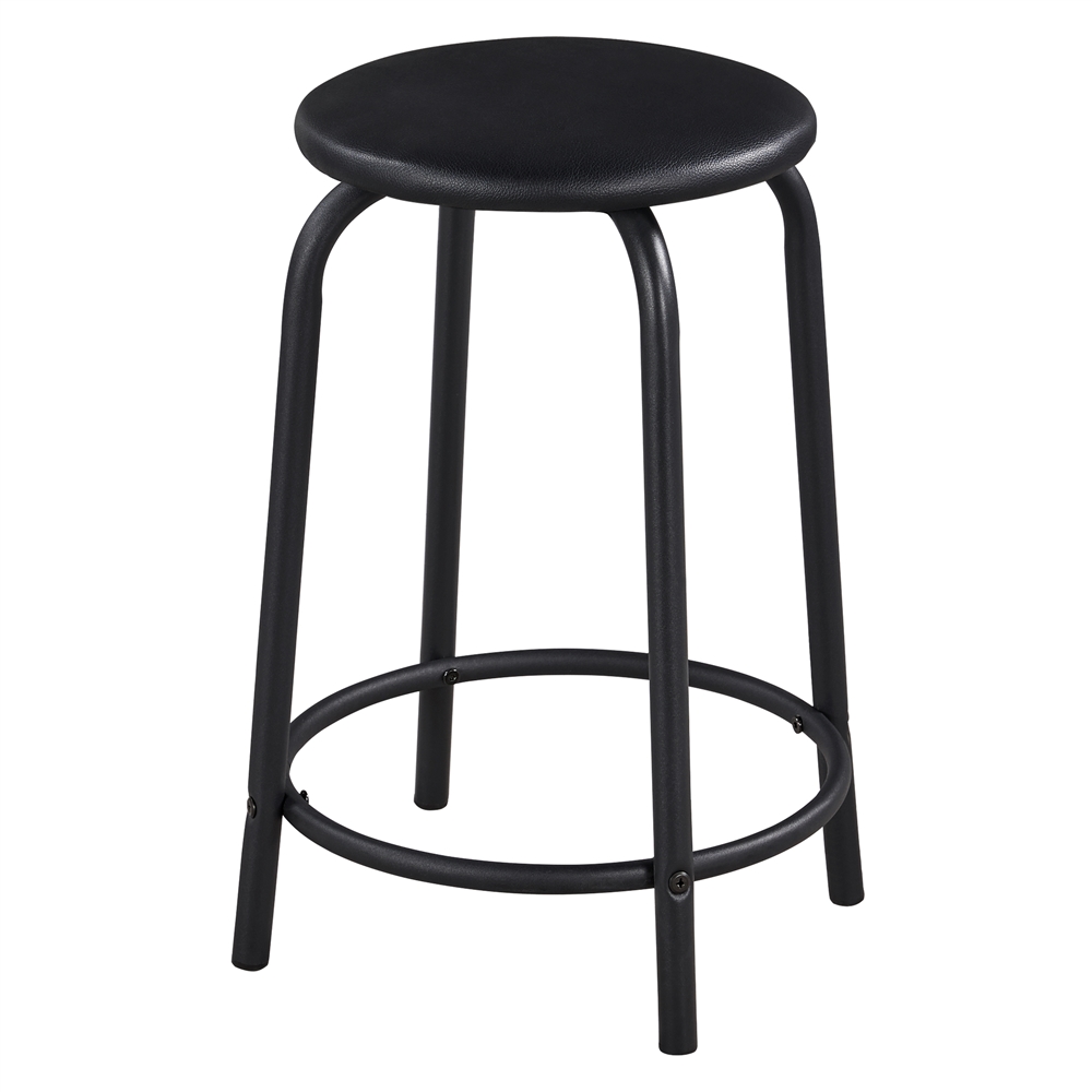 Renwick Adjustable Drafting Table with Storage Drawers and Stool, Black - Image 3