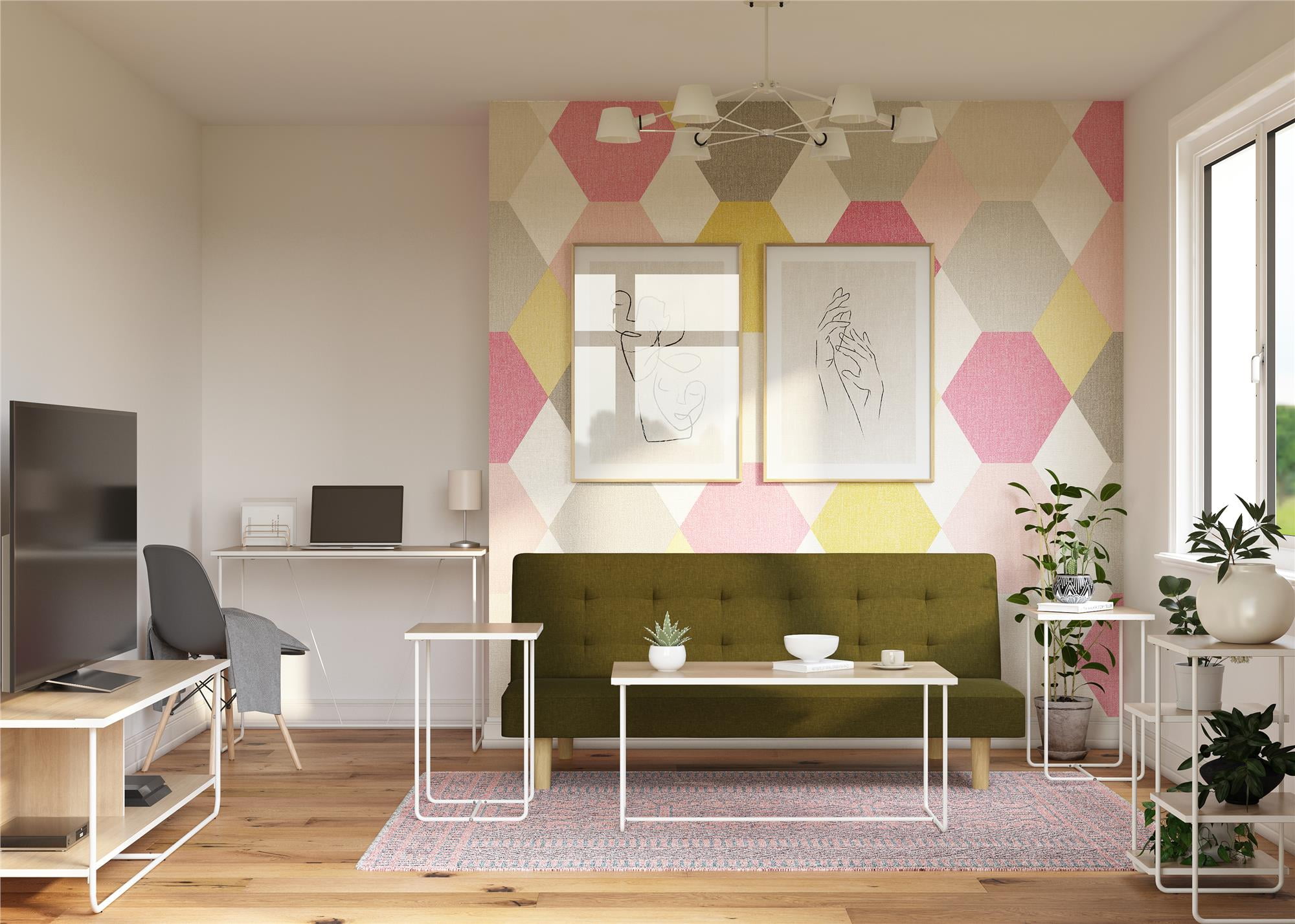 Ameriwood Home Kently Plant Stand, Natural - Image 9