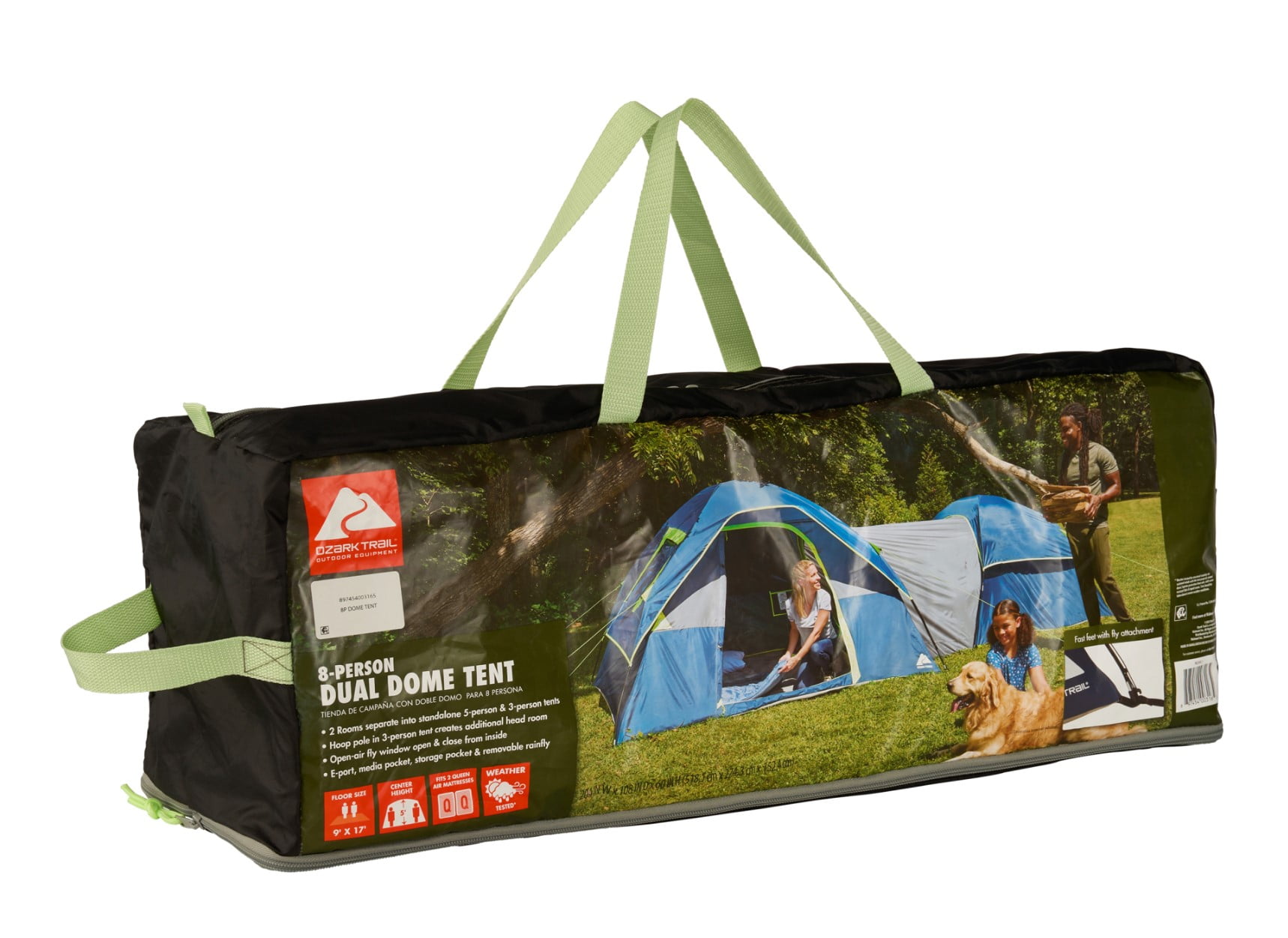 Ozark Trail 8 Person Dual Dome Tent - 17ft. x 9ft. - 21.89 lbs. - Image 5