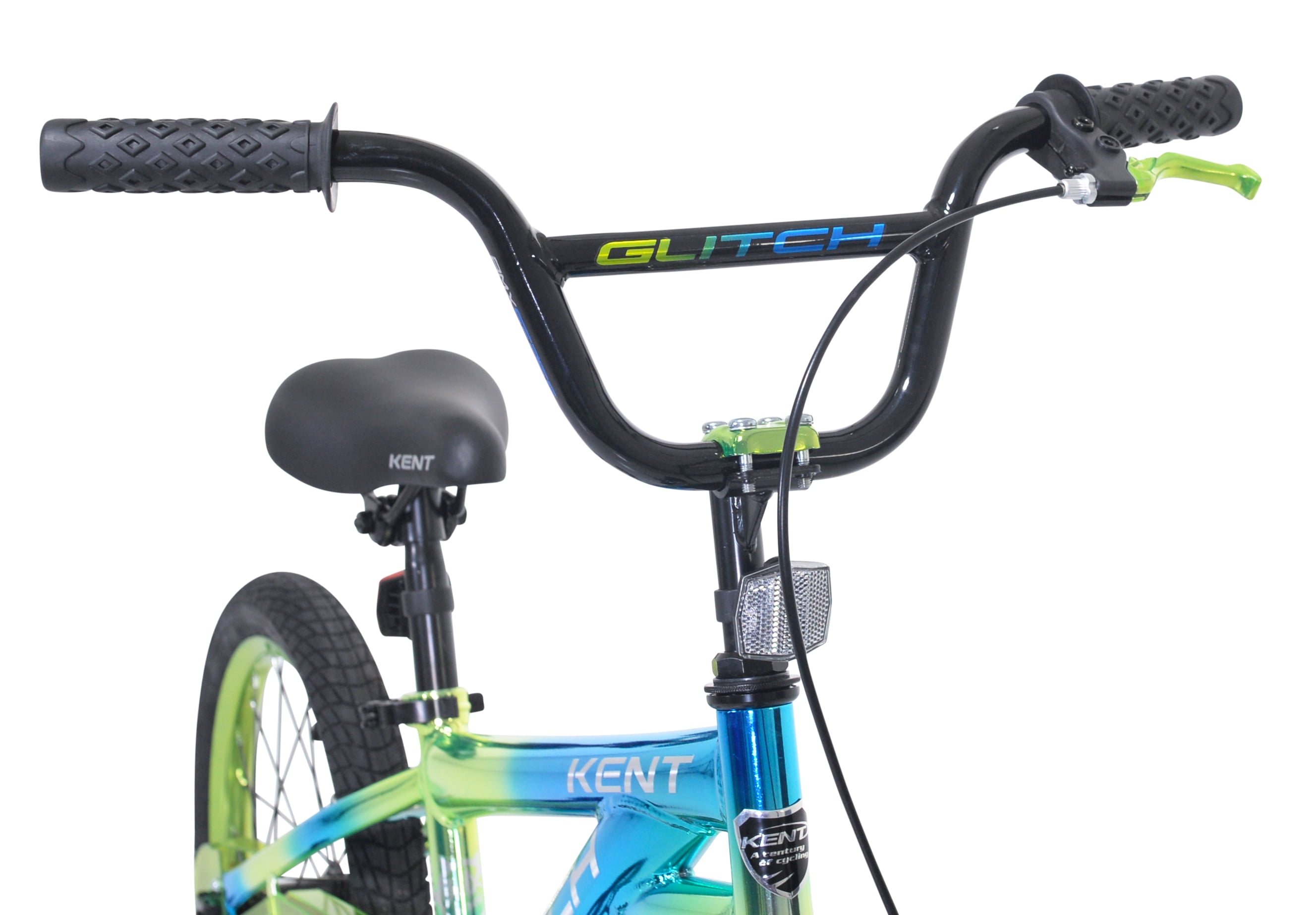 18" Kent Glitch BMX Child Bicycle, 18" Wheels, Kids Ages 6-12 Years, Blue/Green - Image 8