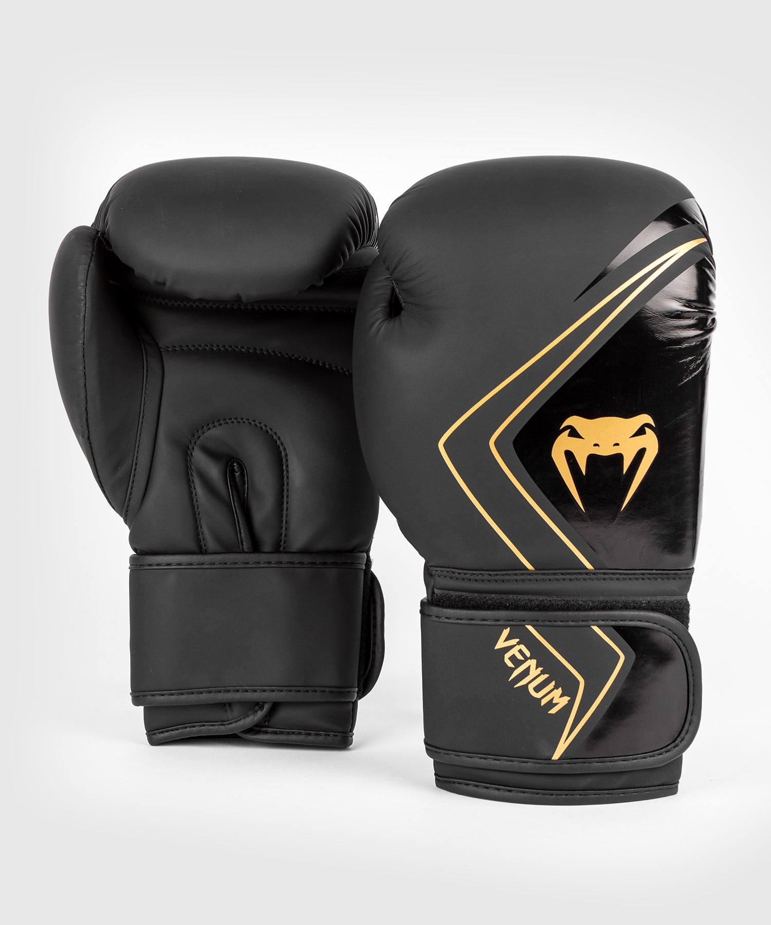 Venum Contender 2.0 Boxing Gloves - Black/Gold - 16oz - Unisex - Sparring and Bag Training - Image 7