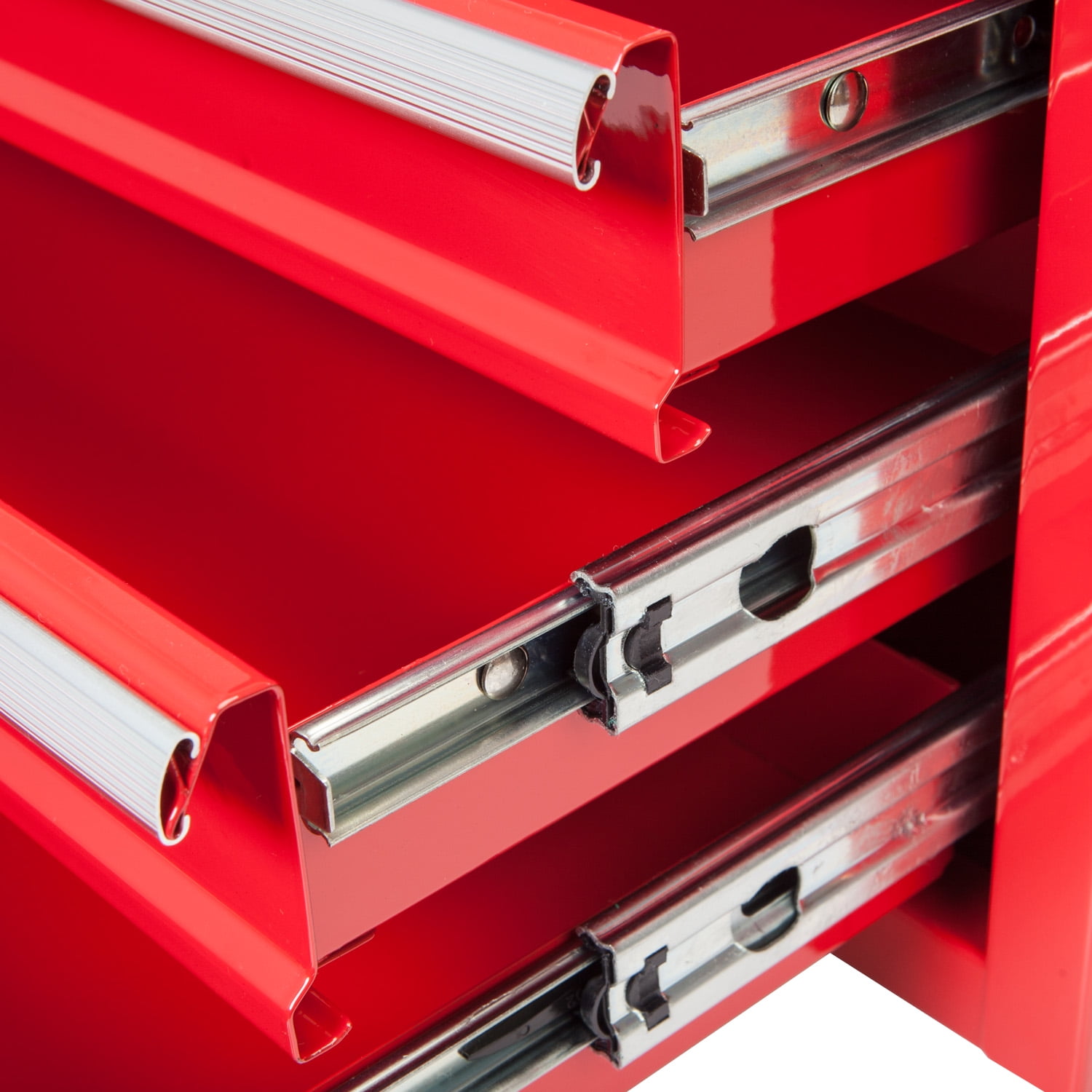 Torin ANTBD133-XB 20" Portable 3 Drawer Red Steel Tool Box - Image 6