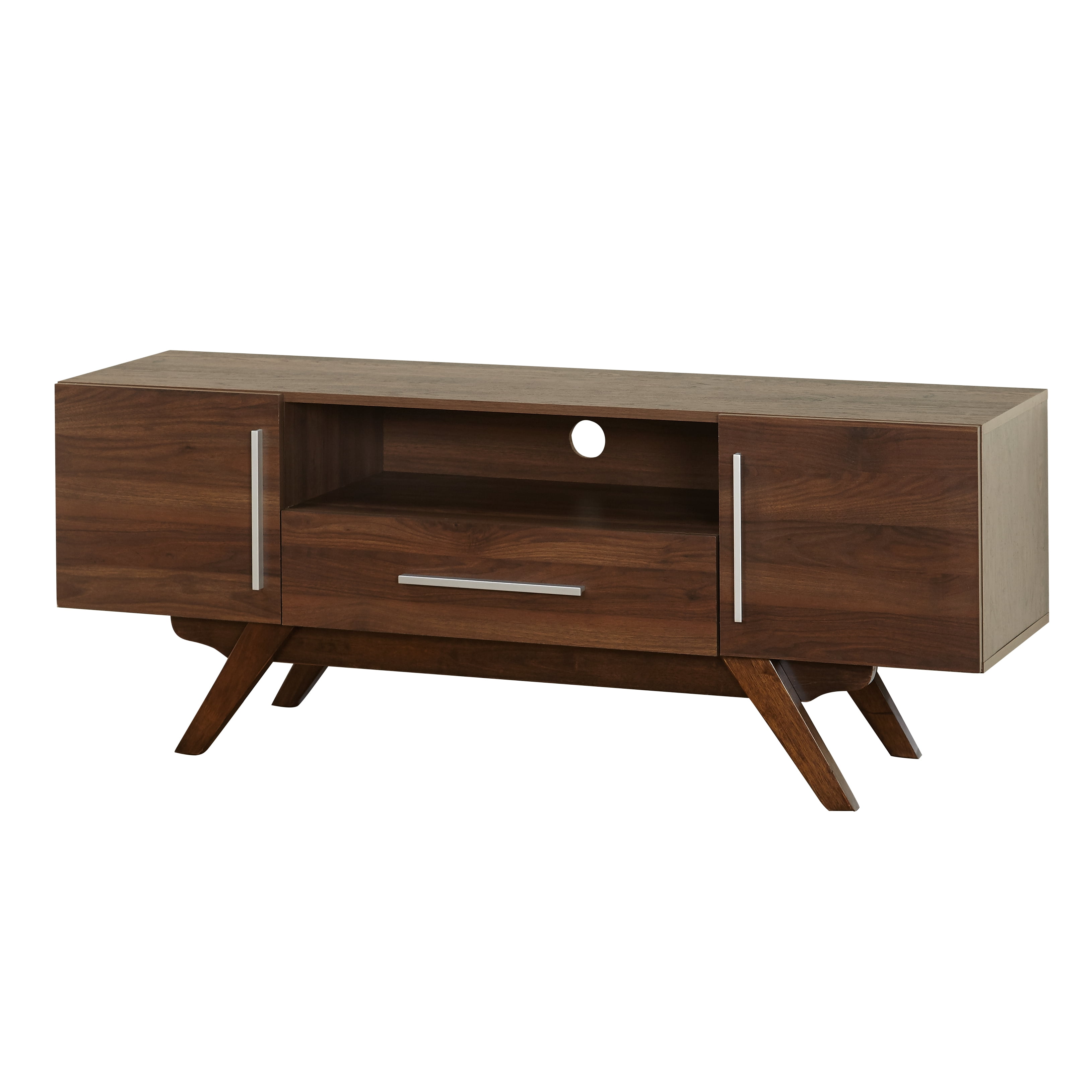 TMS Lambert Mid-Century TV Stand, Up to 64 inch TV's, Walnut - Image 6