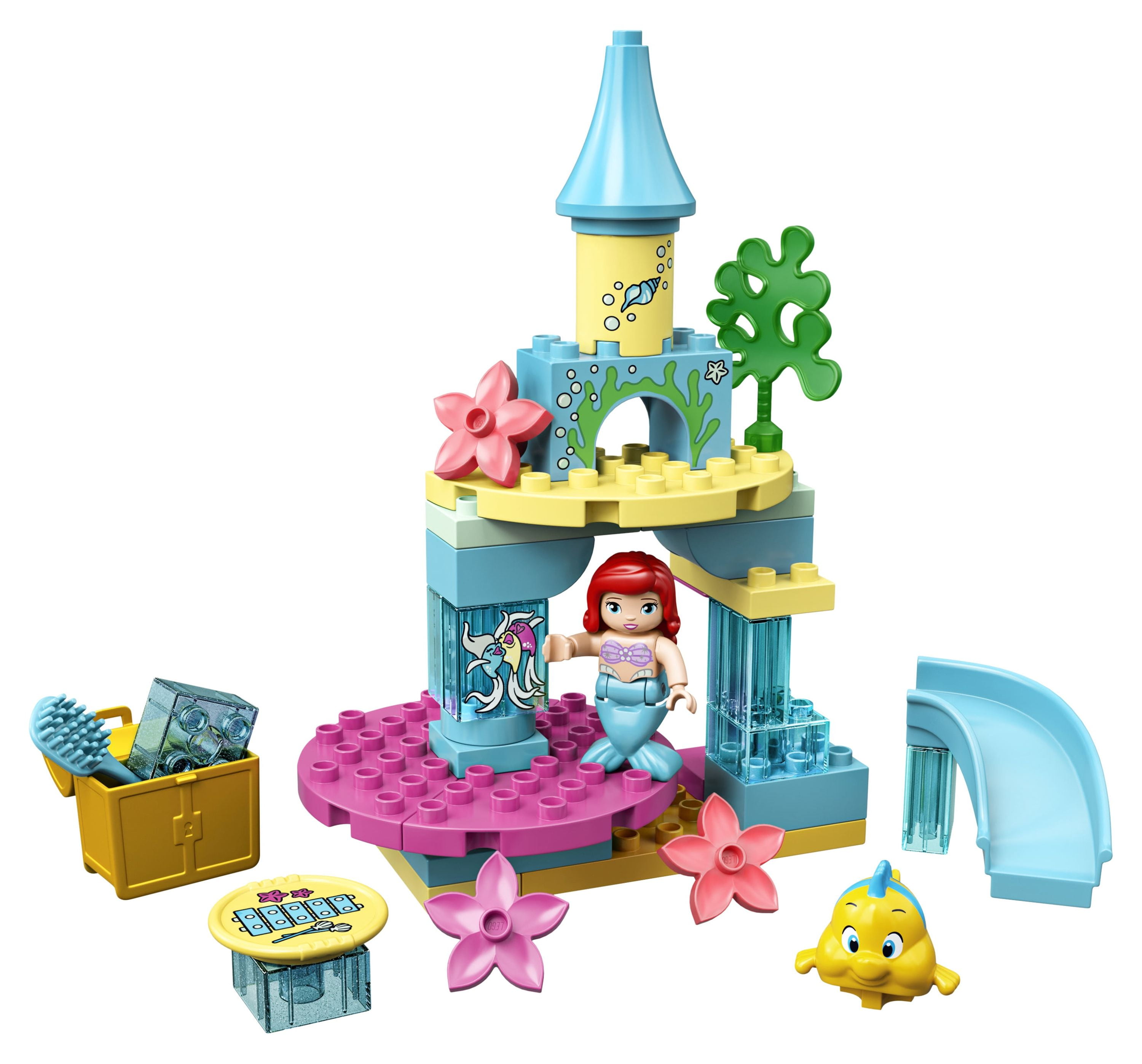 LEGO DUPLO Disney Ariel's Undersea Castle 10922 Toddler Building Toy with Flounder (35 Pieces) - Image 3