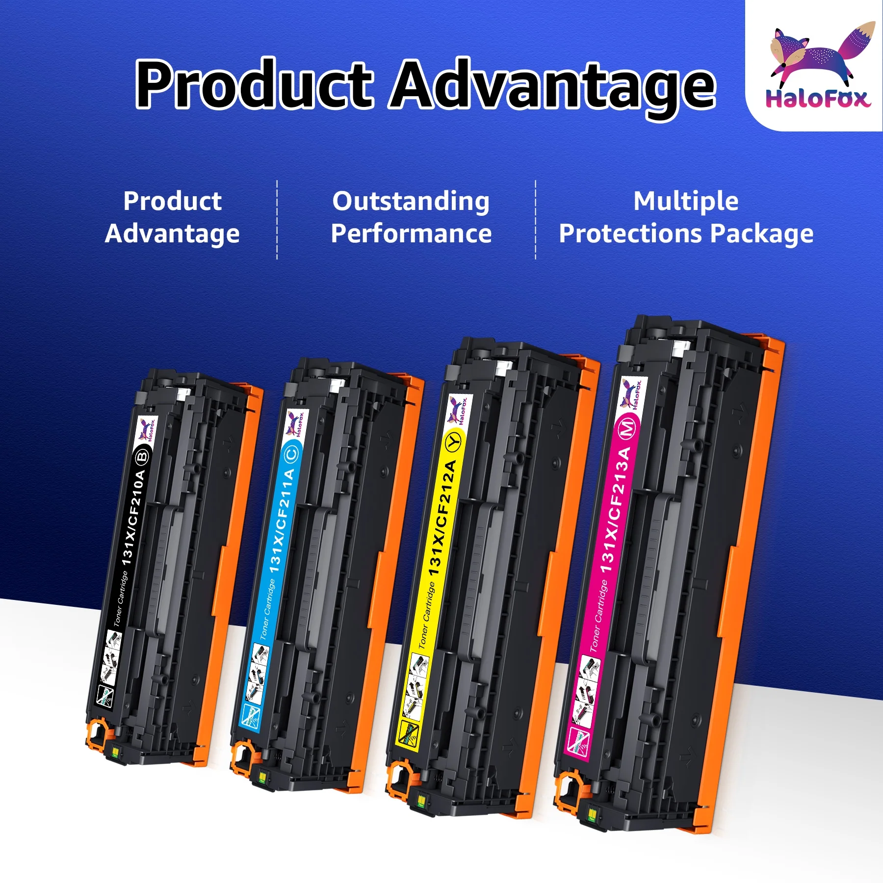 131A CF210A 131X CF210X Toner Cartridges Compatible for HP Pro 200 Color M251nw MFP M276nw M251n M276n M276 M251 Printer (4 Pack) - Image 8