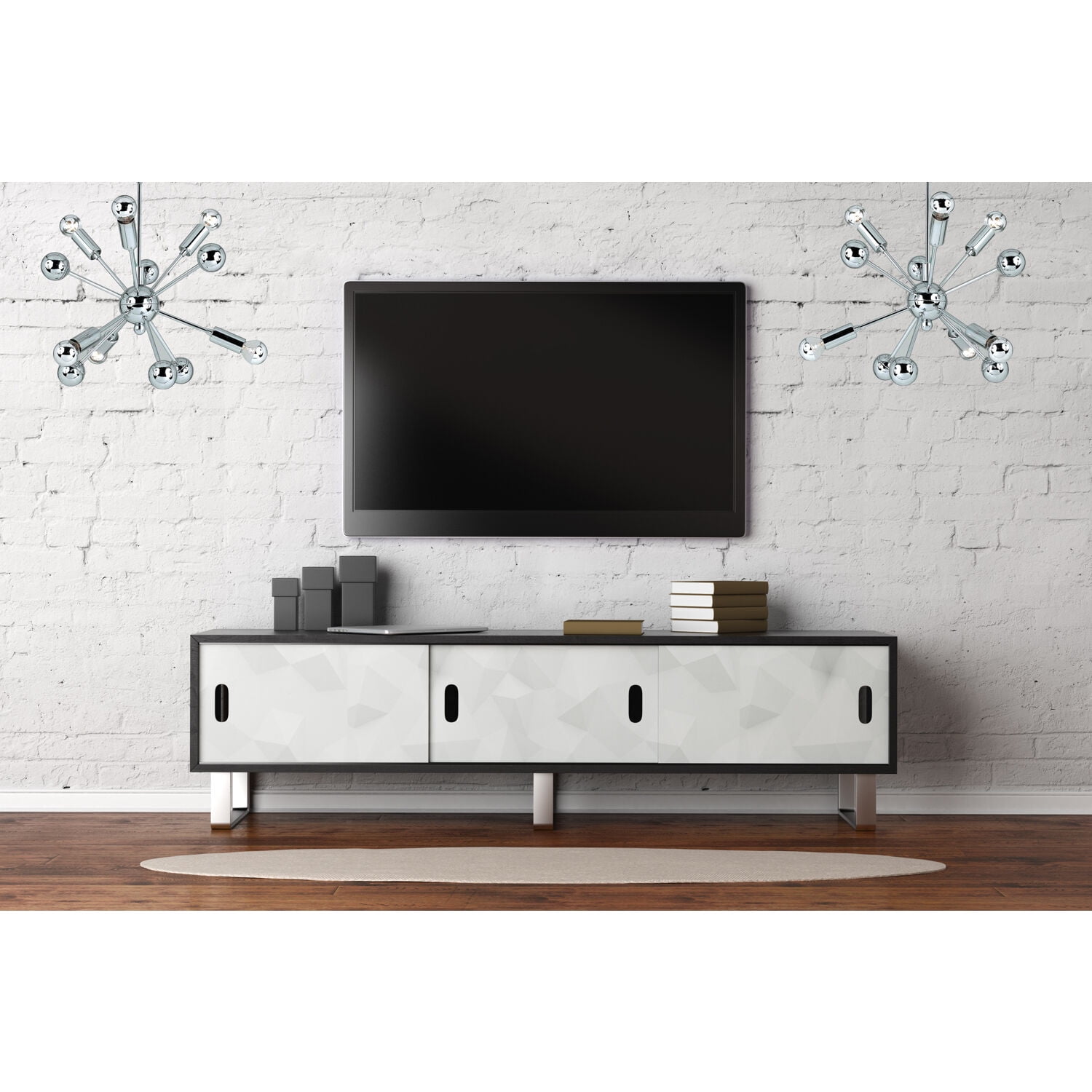 AF Lighting Supernova 6-Light Mini Chandelier, Chrome - Image 5