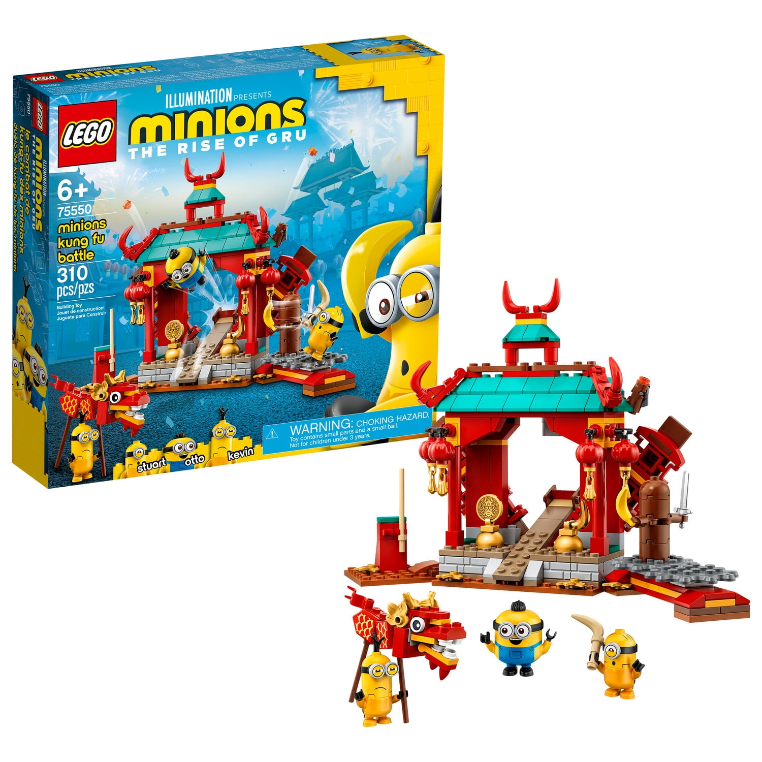 LEGO Minions: The Rise of Gru: Minions Kung Fu Battle Toy Temple Building Set for Kids (75550) - Image 3