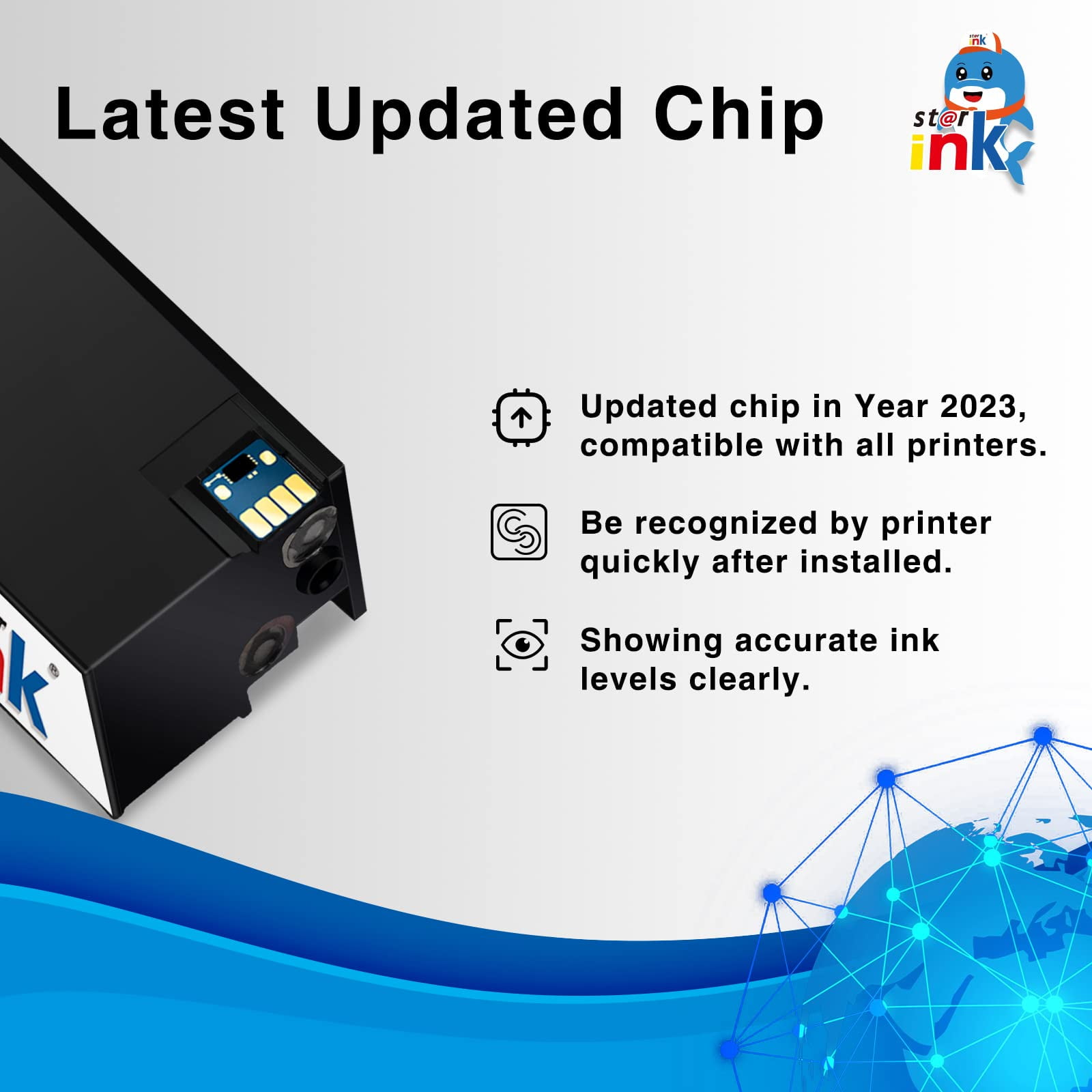 970XL 971XL Ink cartridges Compatible for HP 970 971 XL 970XL 971XL for HP Officejet Pro X576dw X451dn X451dw X476dw X476dn X551dw Printer (Black, Cyan, Magenta, Yellow, 4 Pack ) - Image 7