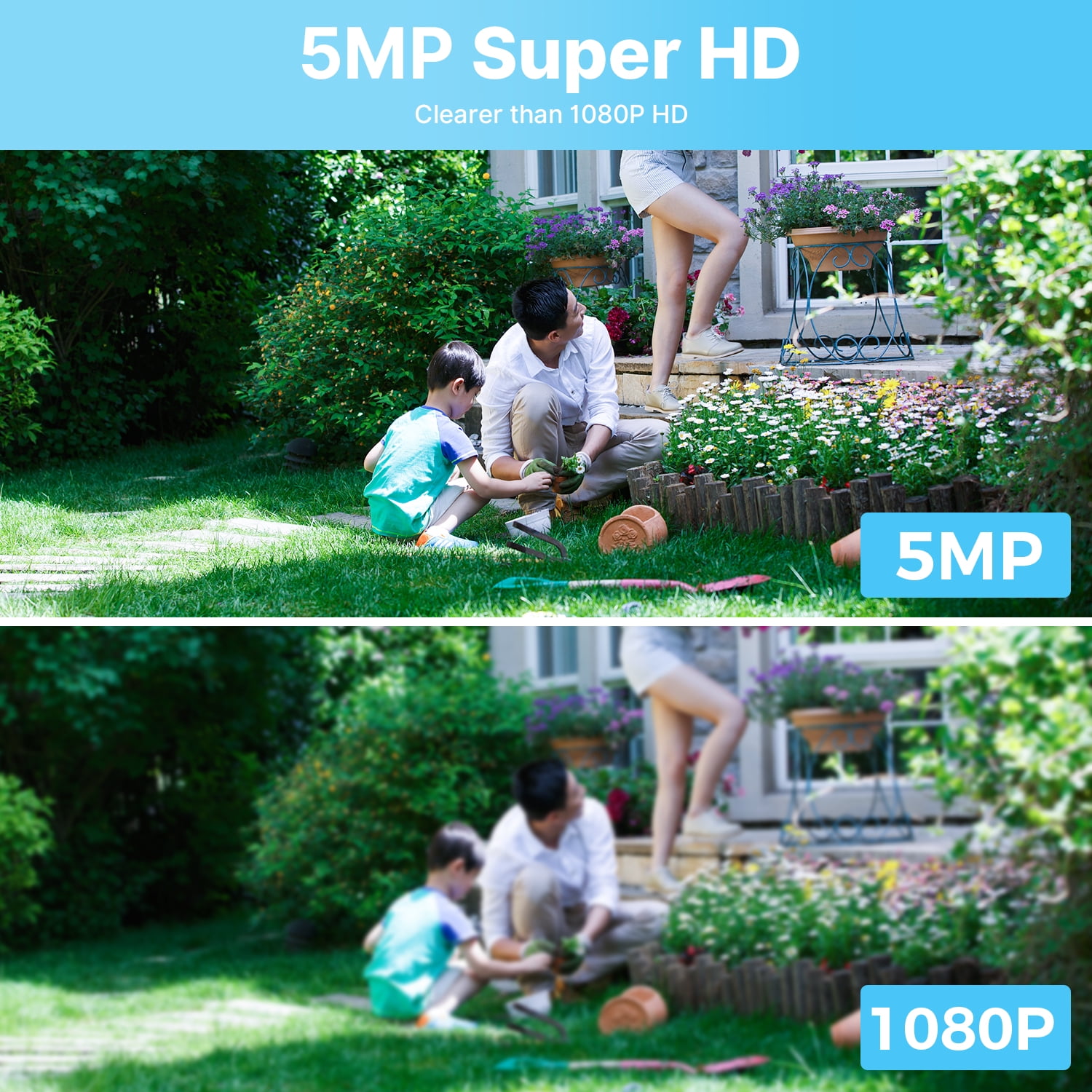 Hiseeu PT Wired Security Camera System 8ch 5MP Cameras 1TB Hard Drive,Outdoor,Remote Access,Night Vision,24/7 Record,Person Vehicle Detection Cameras - Image 9