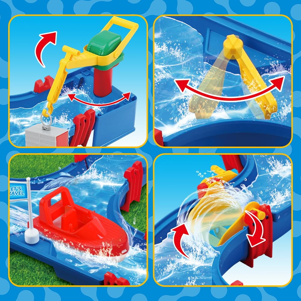 Vatos 39-Piece DIY Water Park Playset, Water Table for Kids Aged 3-7 - Image 7