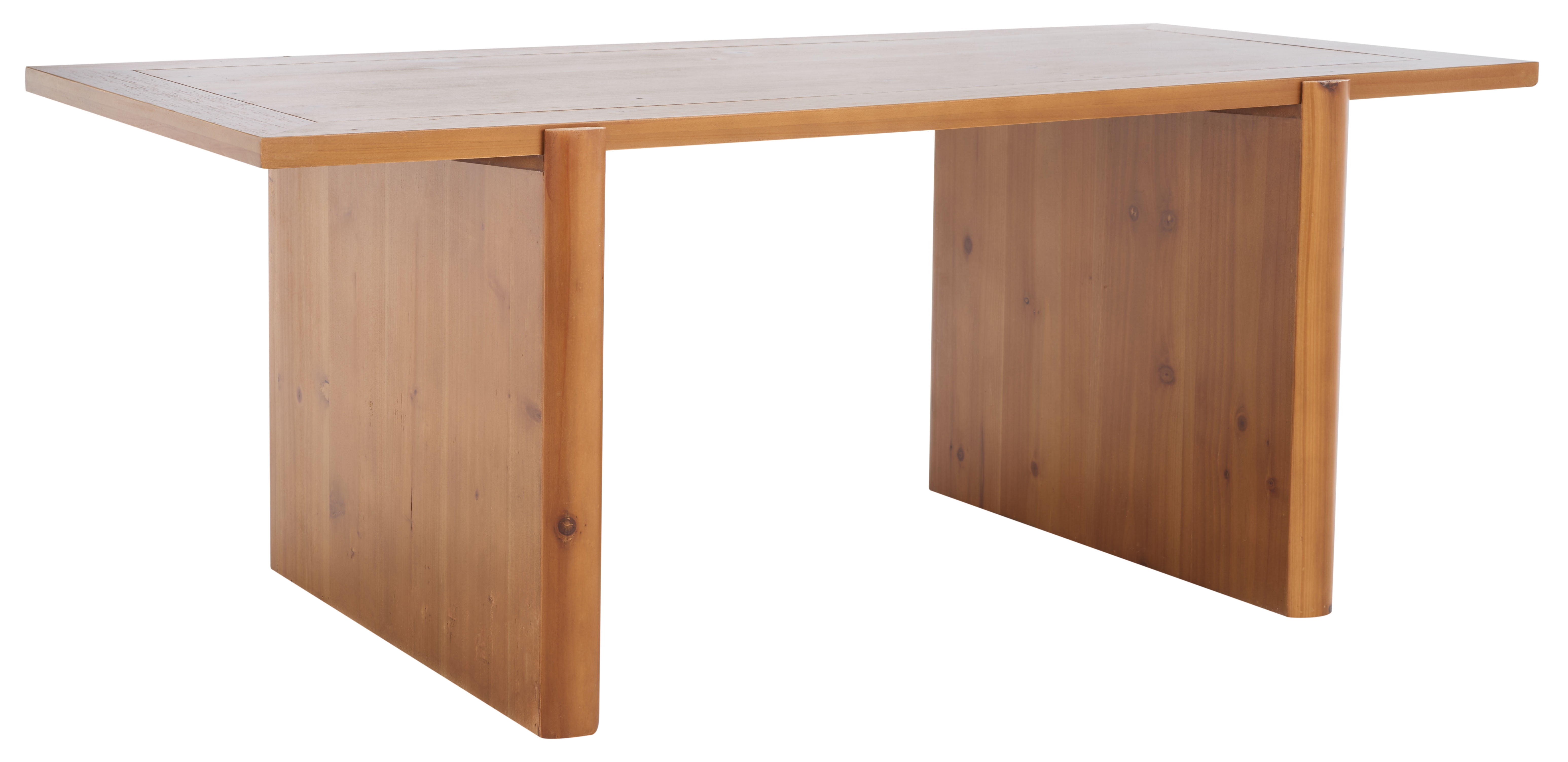 SAFAVIEH Truman Mission Rectangle Coffee Table, Brown (47.3 in. W x 22.8 in. D x 18.1 in. H) - Image 5