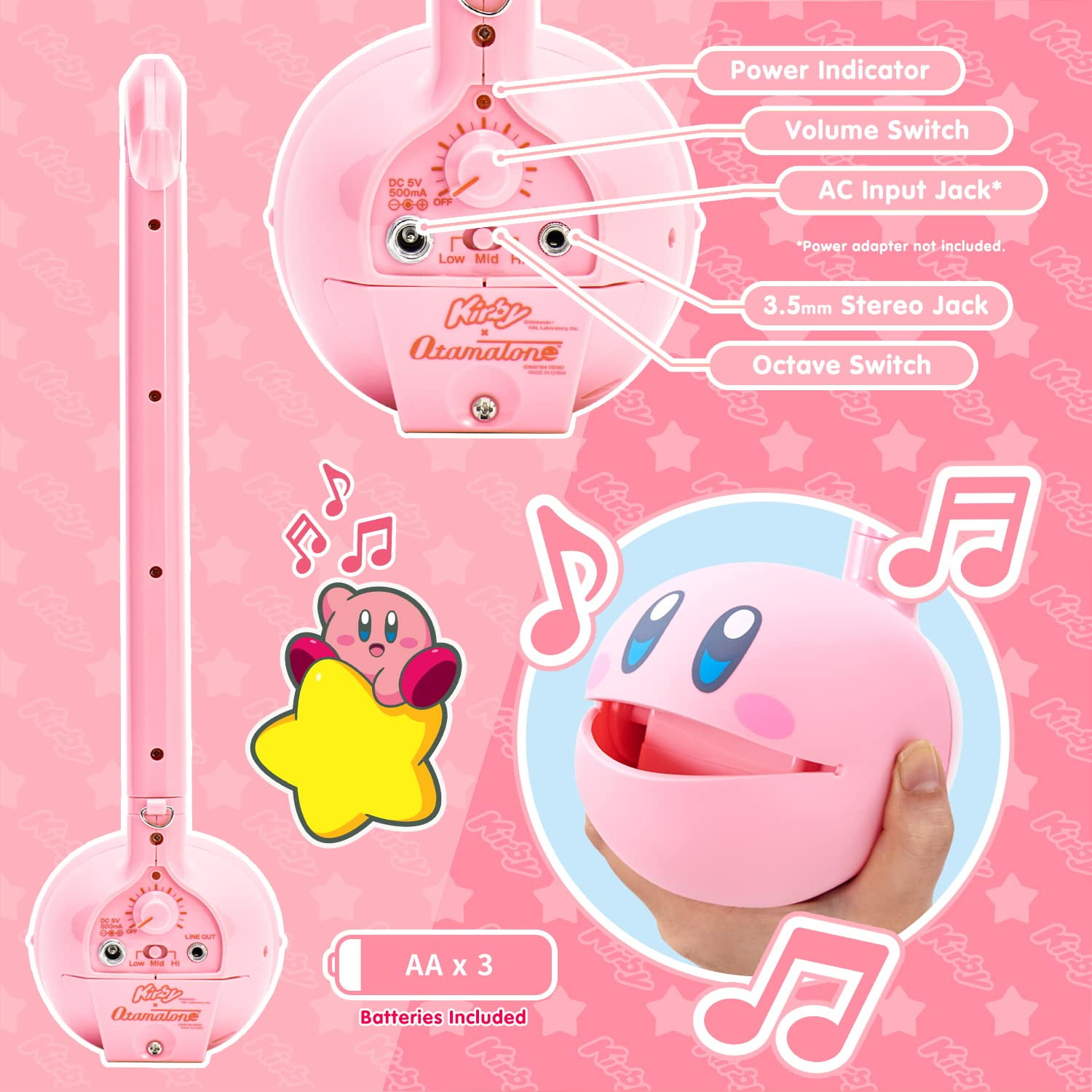 Otamatone Deluxe Musical Instrument Synthesizer for Adults - Kirby - Image 5