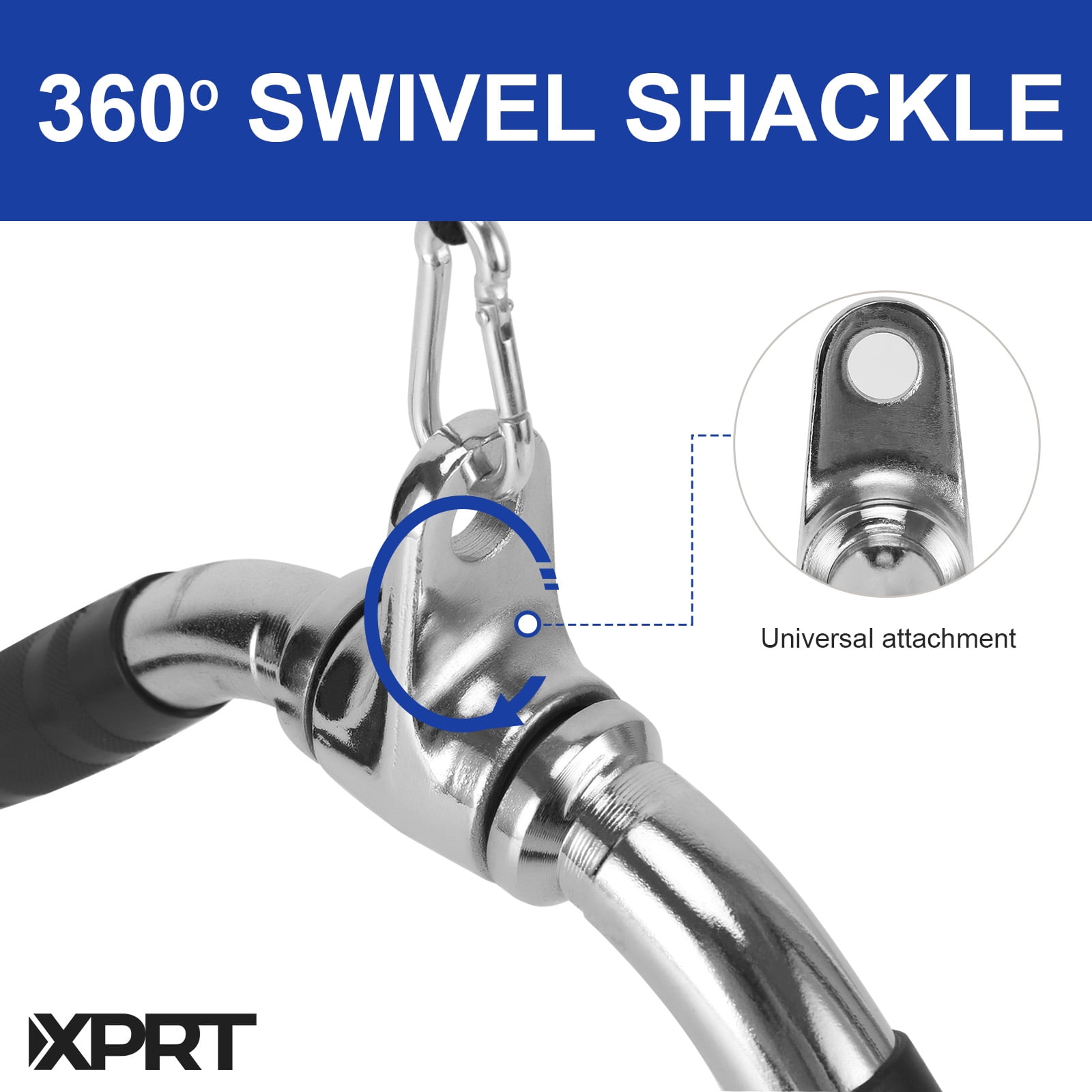 XPRT Fitness LAT Curl Pulldown Cable Machine Attachment Underhand Grip Bar, Solid Steel - Image 4