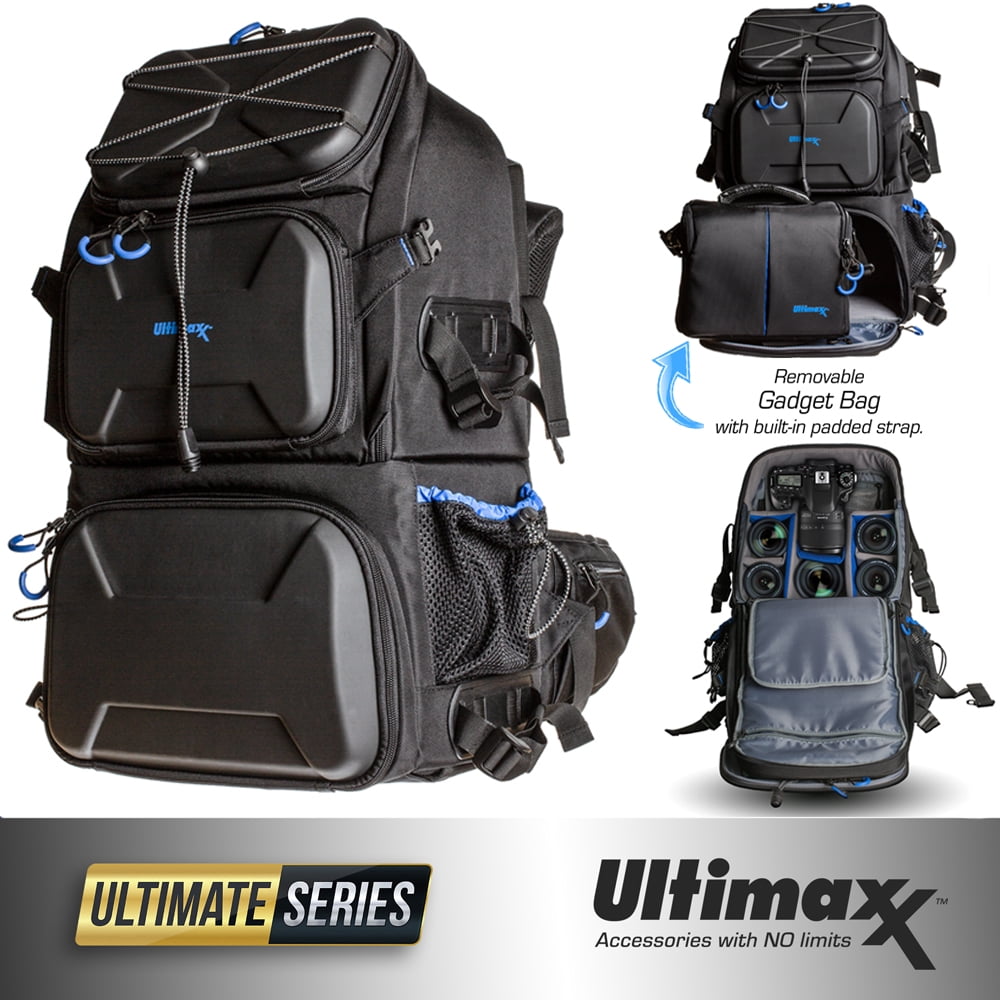 Ultimaxx Heavy Duty Professional Deluxe Camera Backpack with 3 Hard Shell Armored Front Panels, Rain Cover & So Much More - Image 7